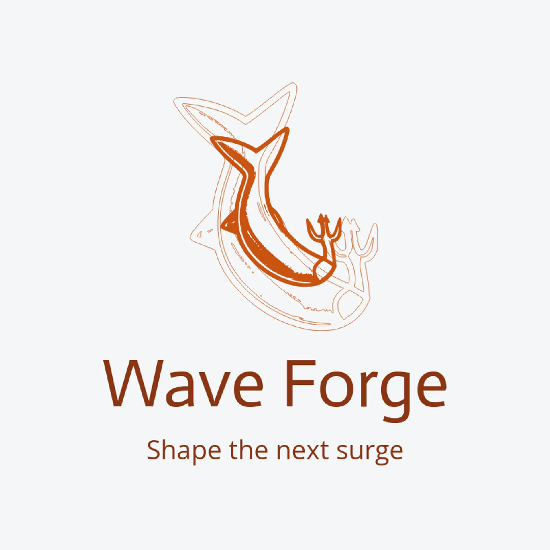 Wave Forge logo for shark