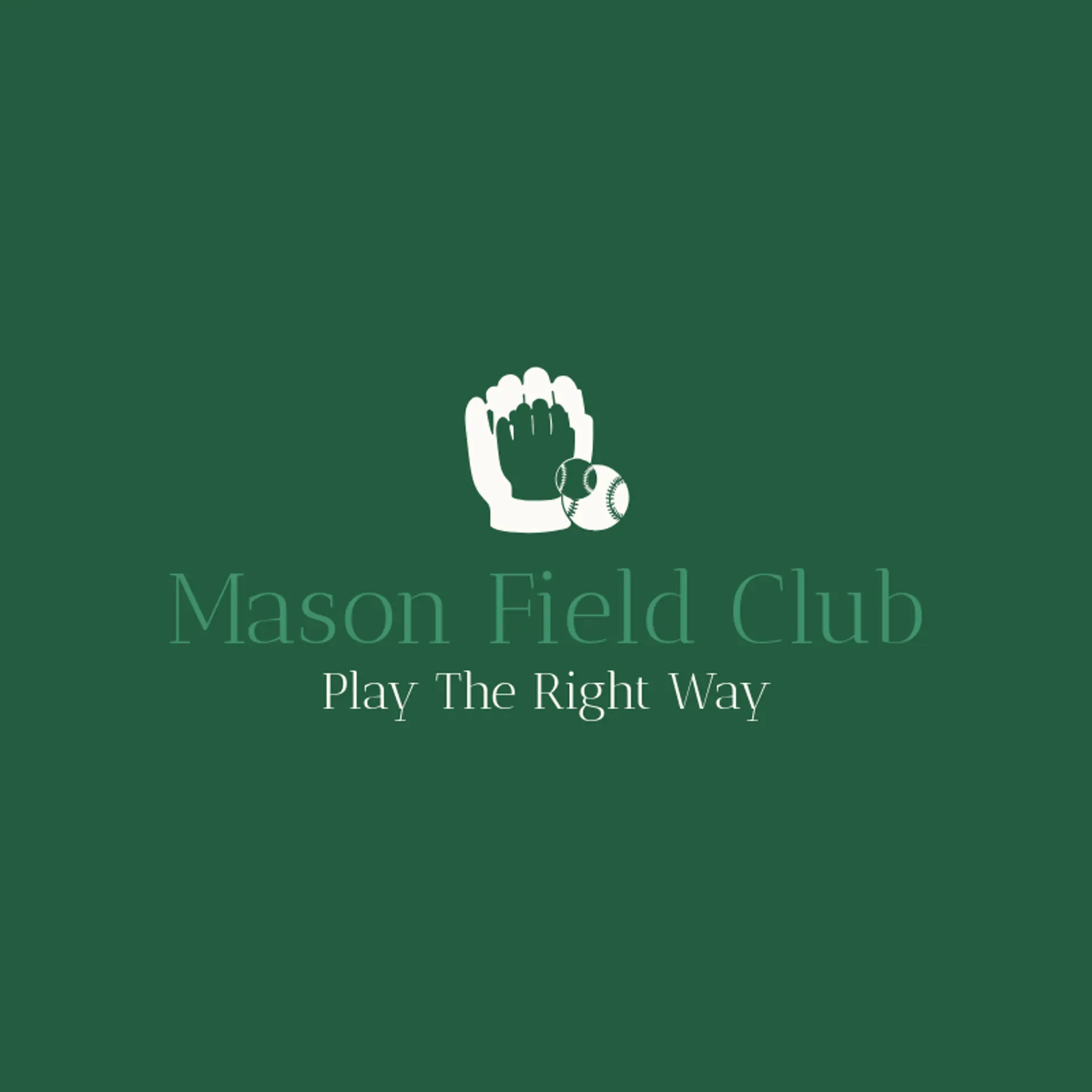 Mason Field Club logo for baseball