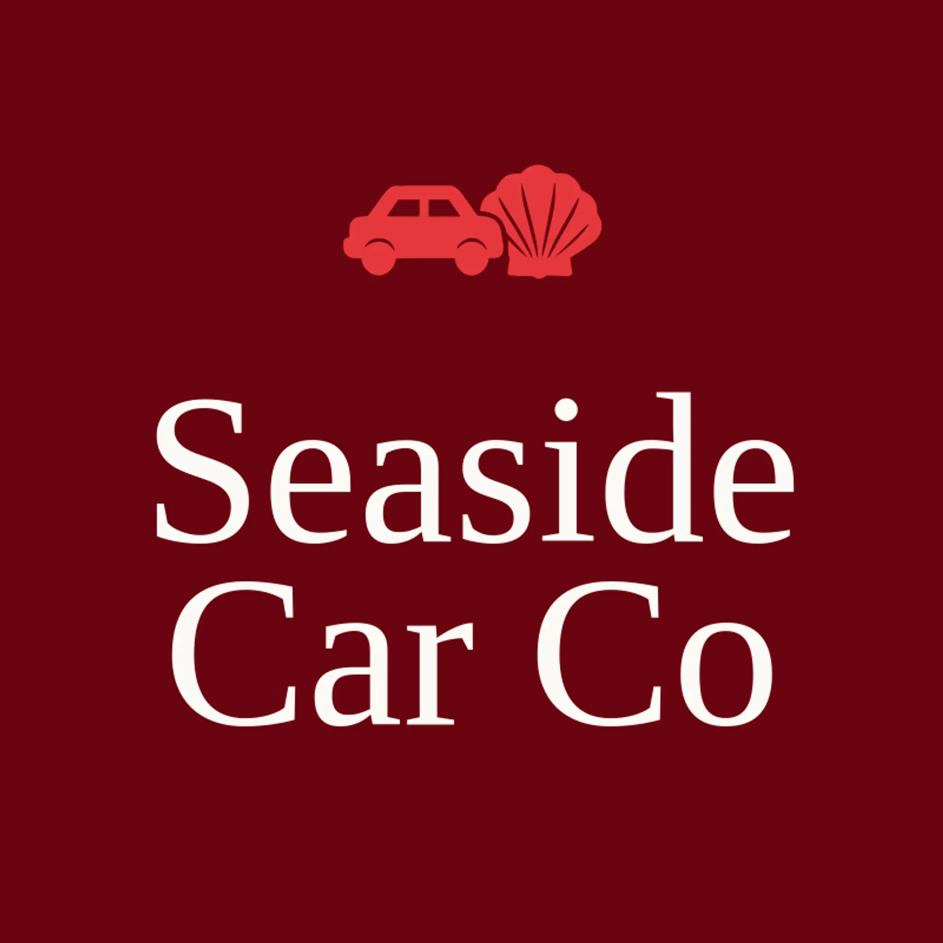 Seaside Car Co logo for car rental