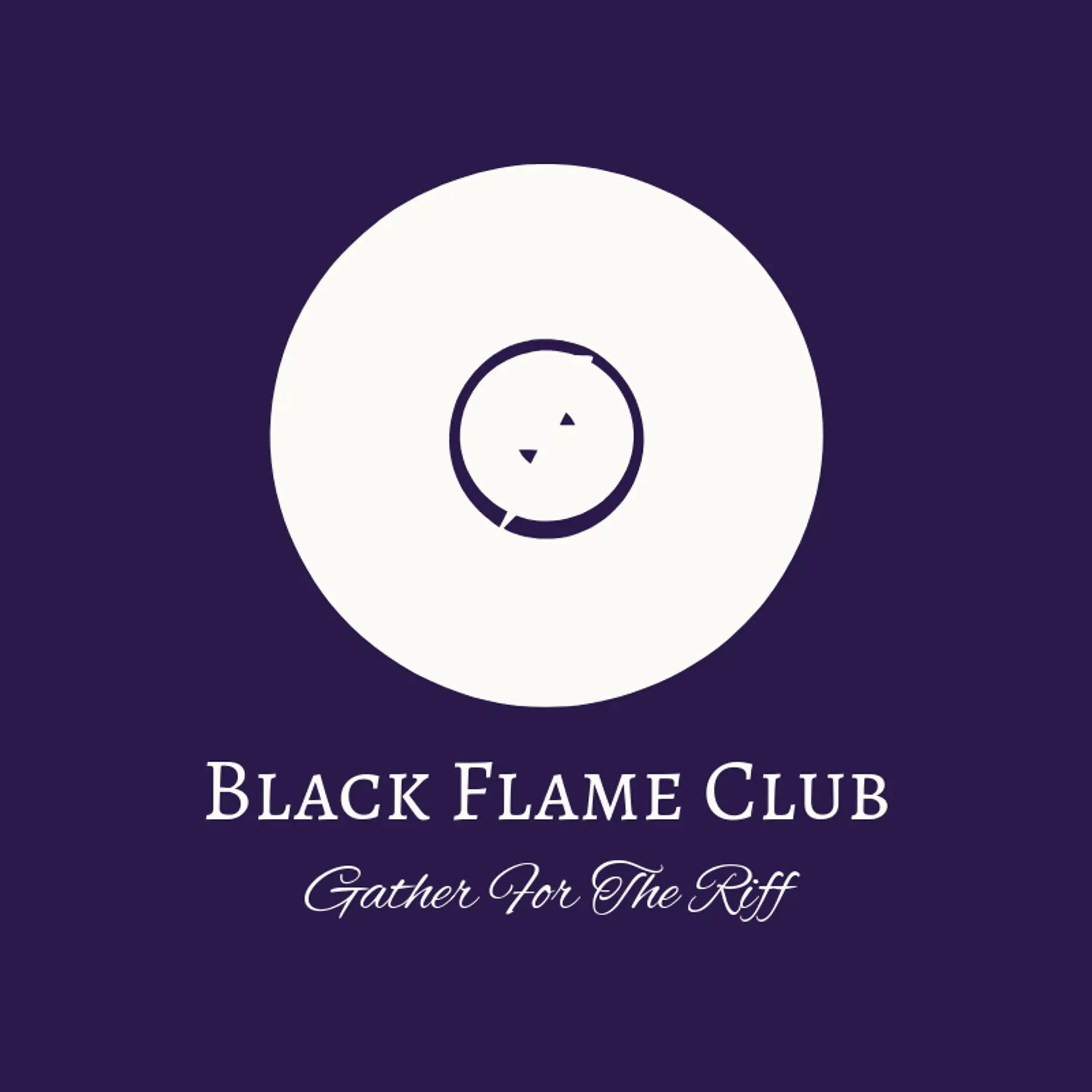 Black Flame Club logo for rock