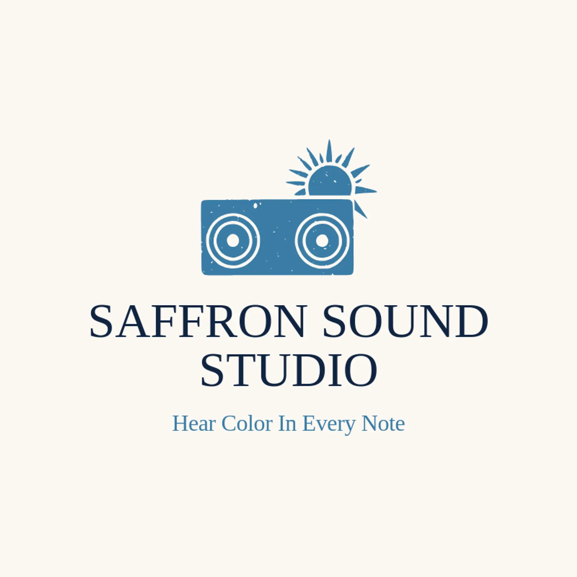 Saffron Sound Studio logo for stereo