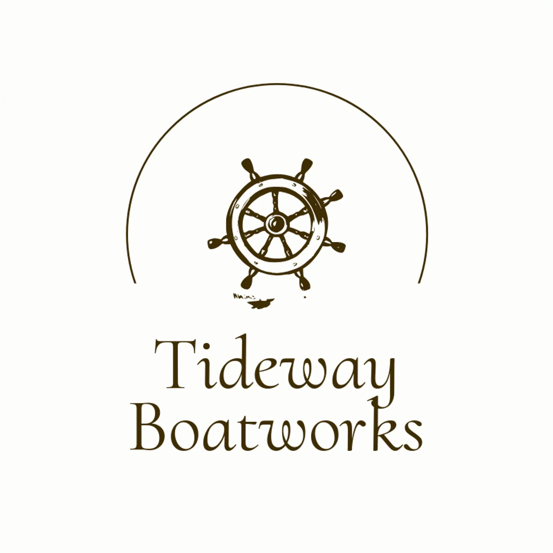Tideway Boatworks logo for helm