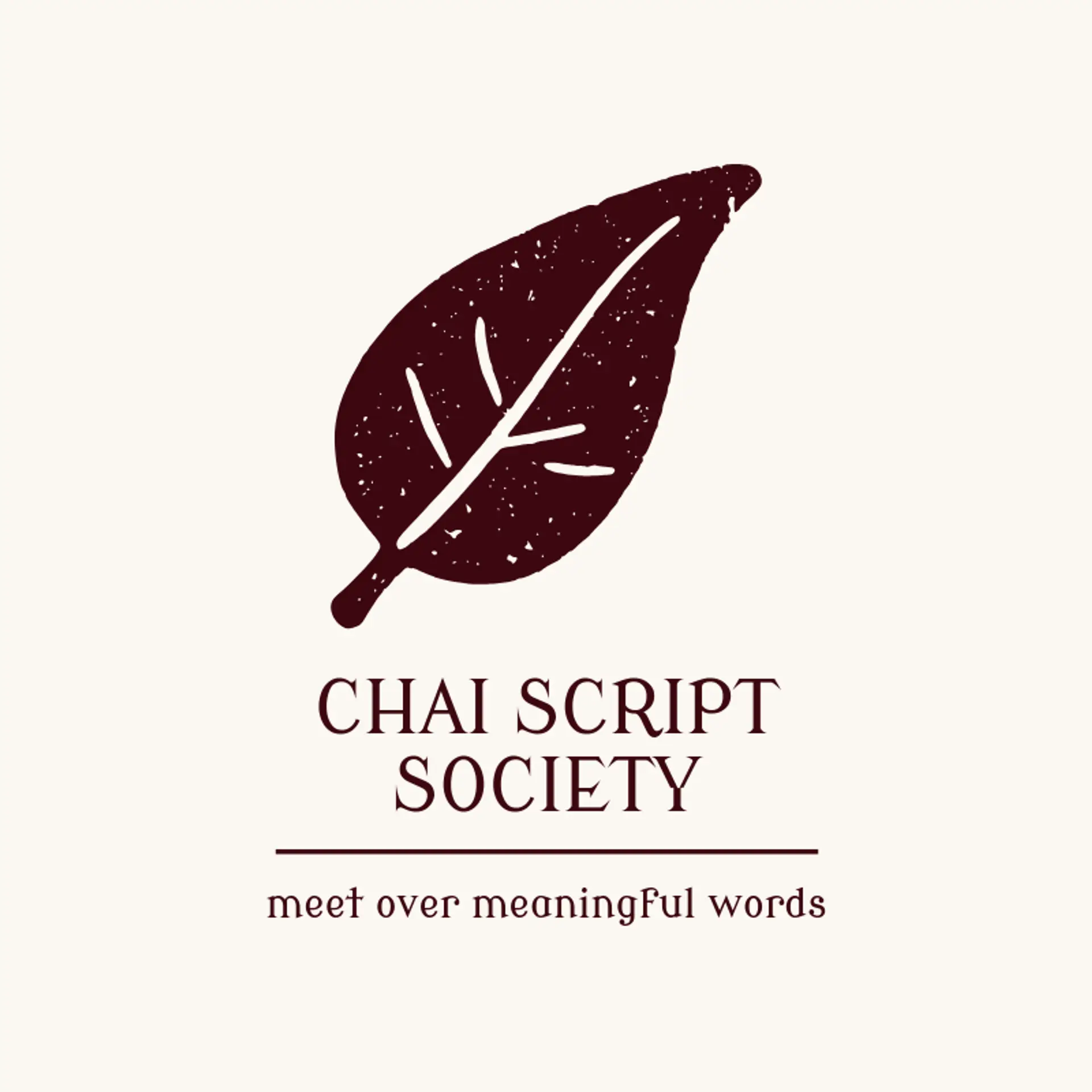 Chai Script Society logo for hindi