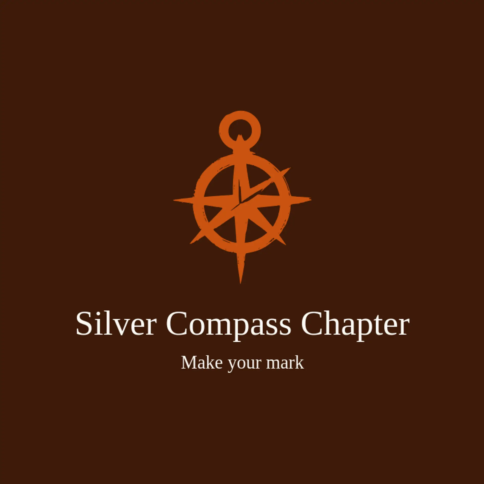Silver Compass Chapter logo for fraternity