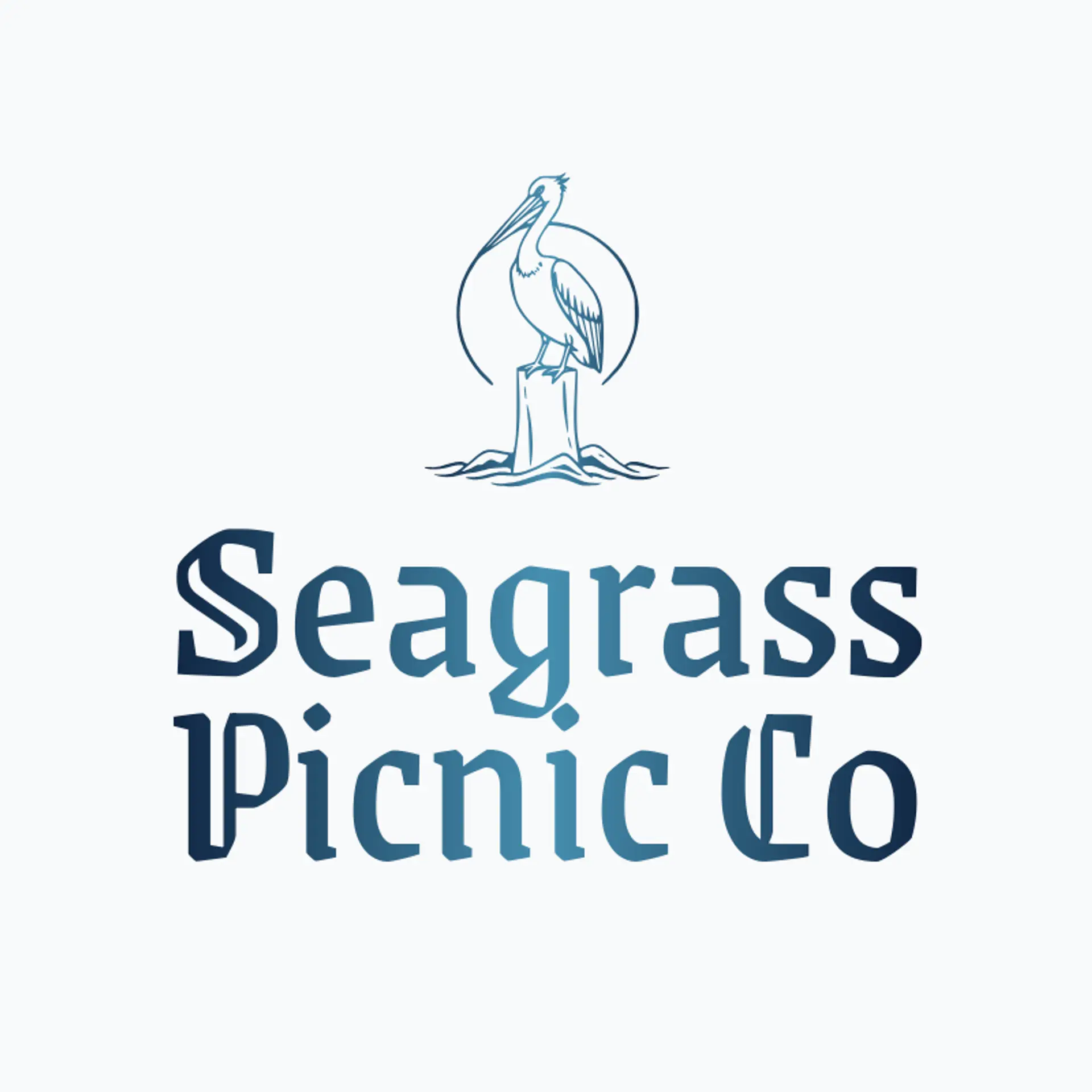 Seagrass Picnic Co logo for pelican