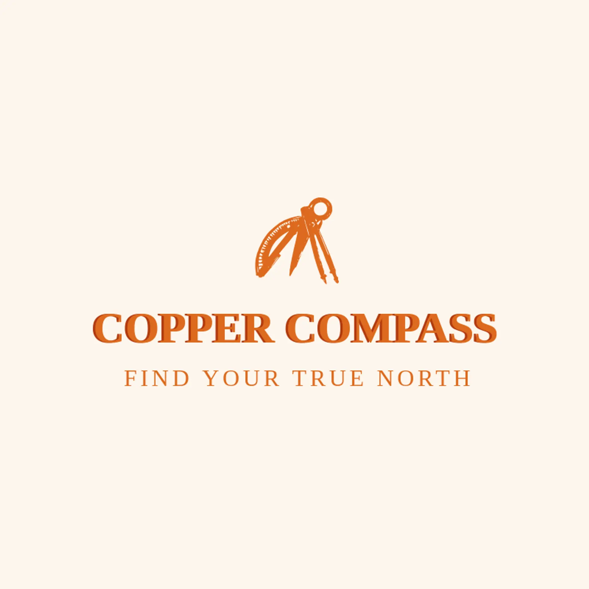 Copper Compass logo for geometry