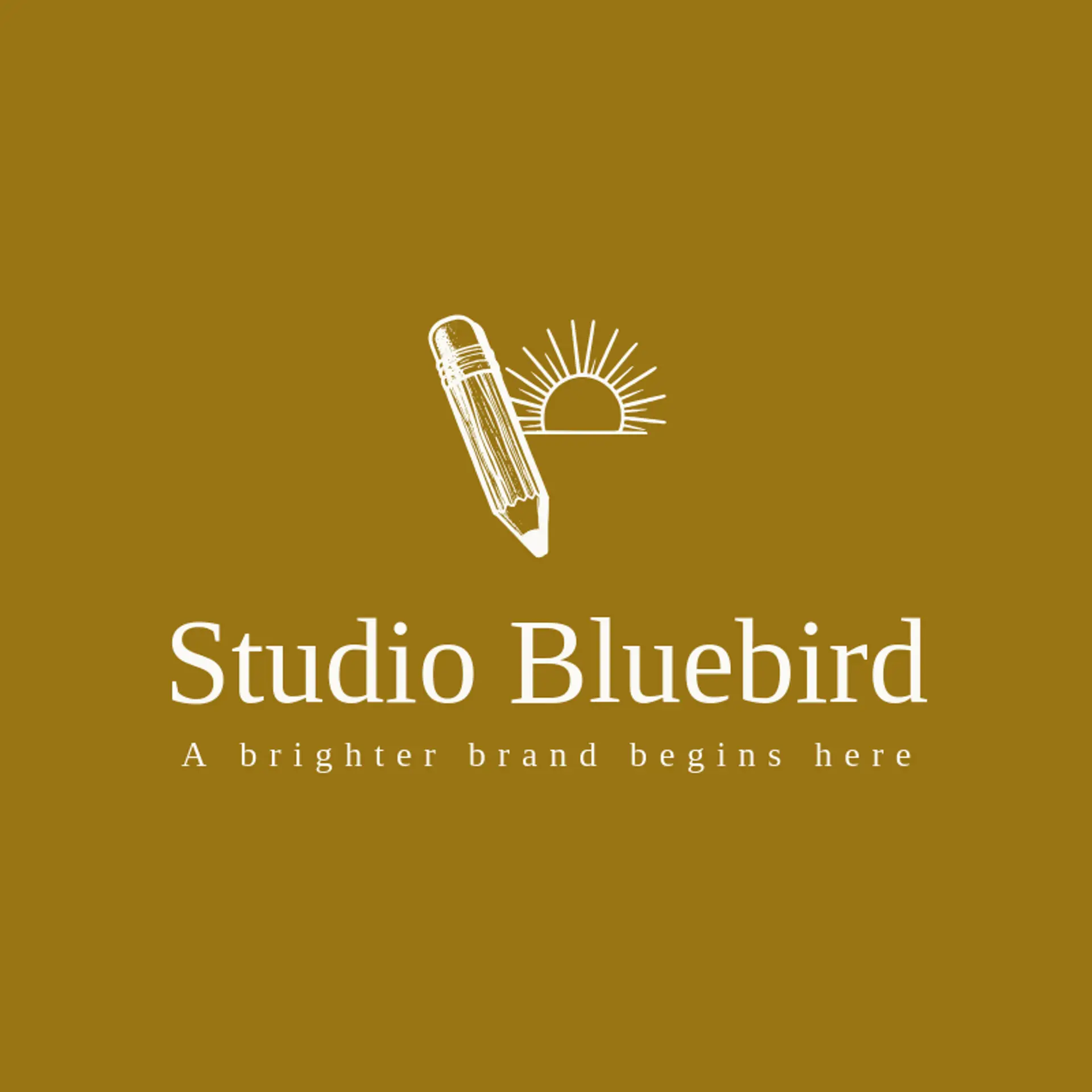 Studio Bluebird logo for designer