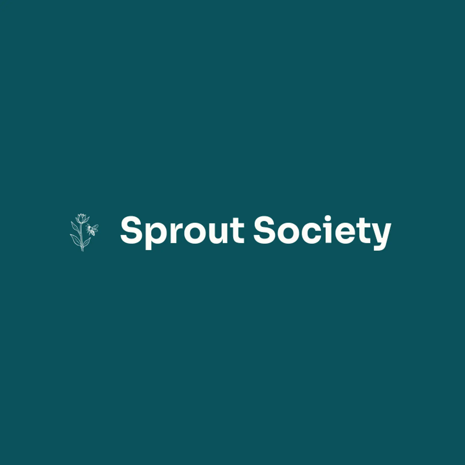 Sprout Society logo for flower