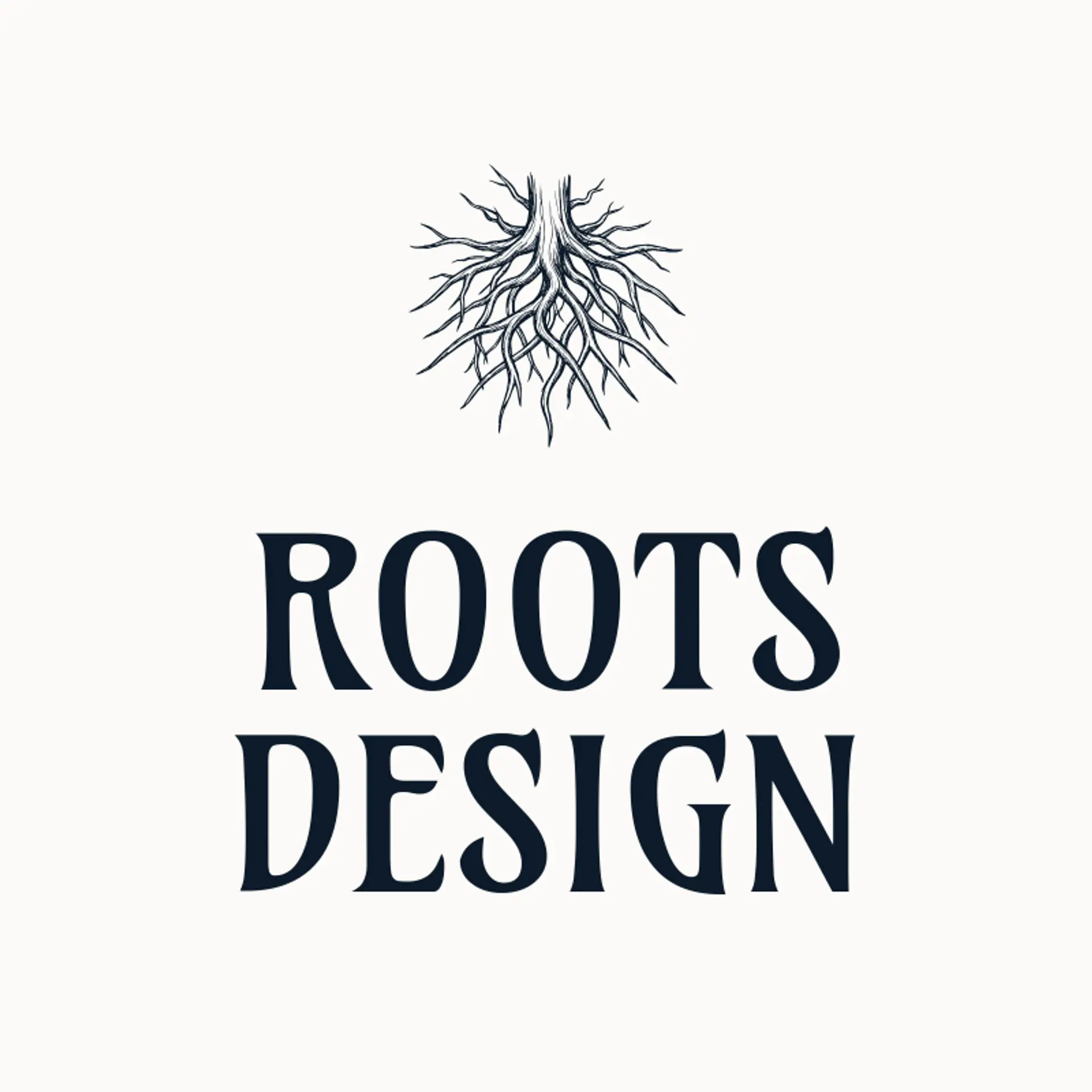 Roots Design logo for tree