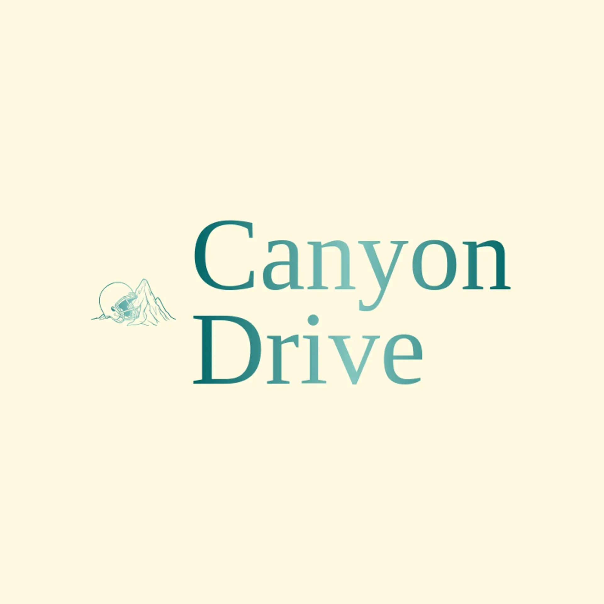 Canyon Drive logo for american football