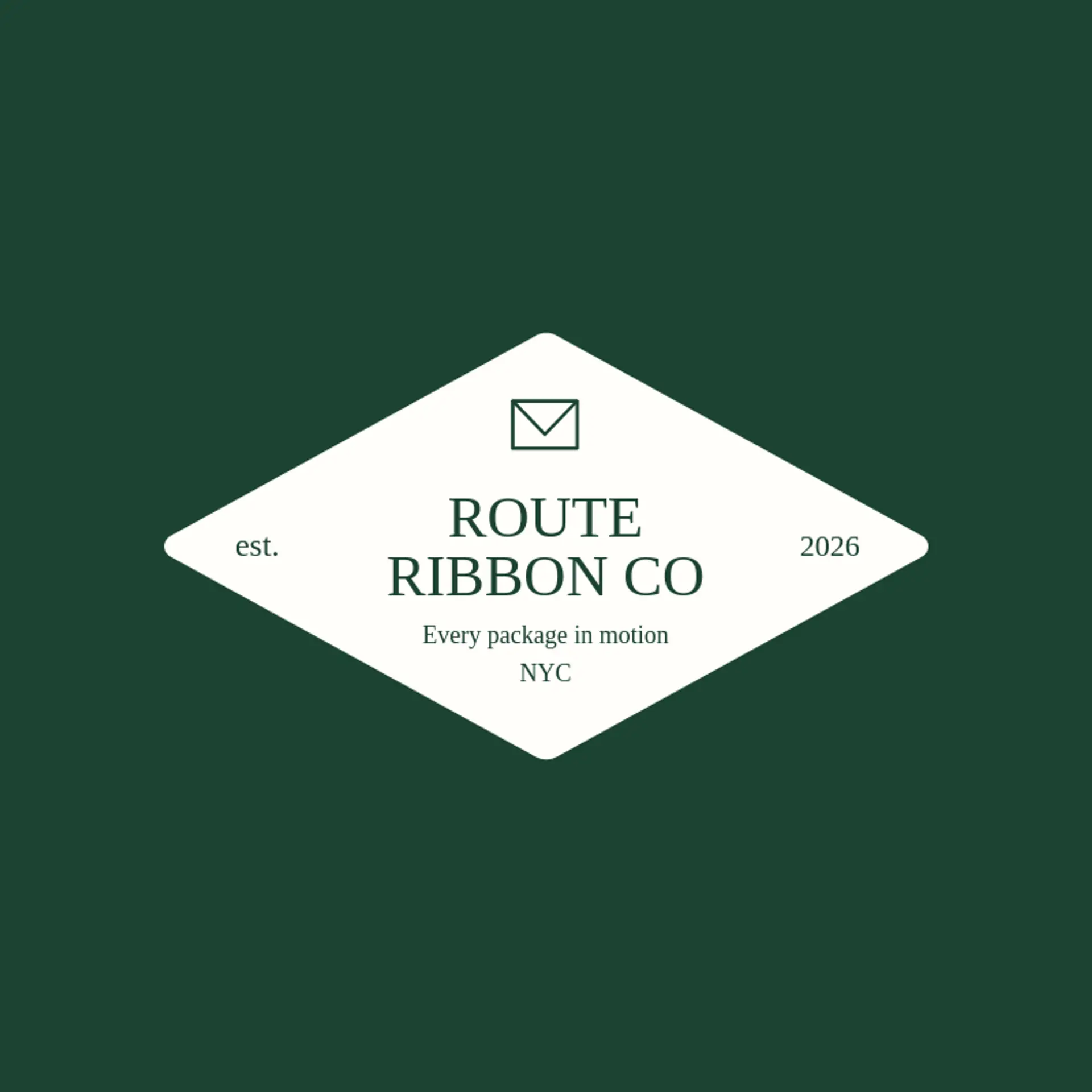 Route Ribbon Co logo for postal