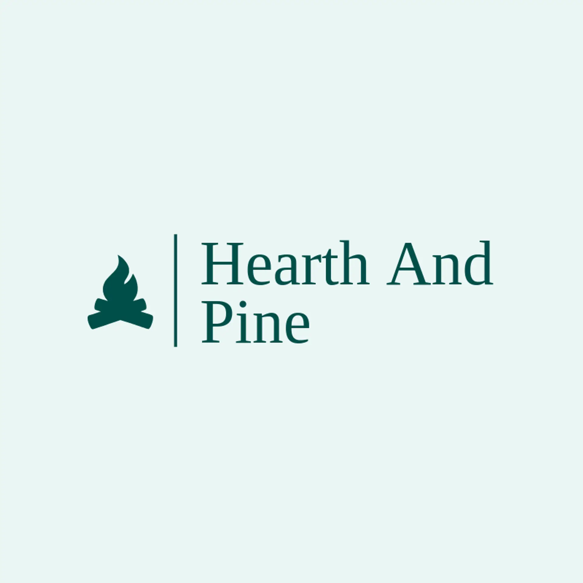 Hearth And Pine logo for flame