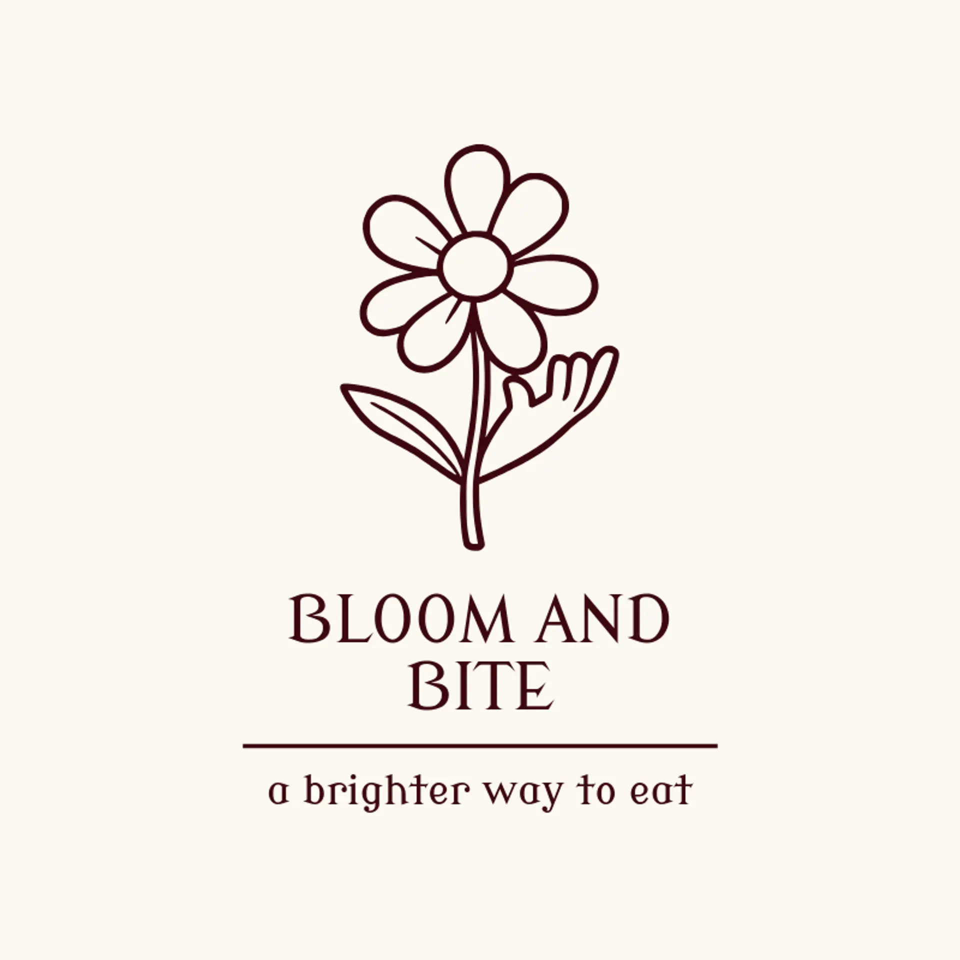 Bloom And Bite logo for vegan