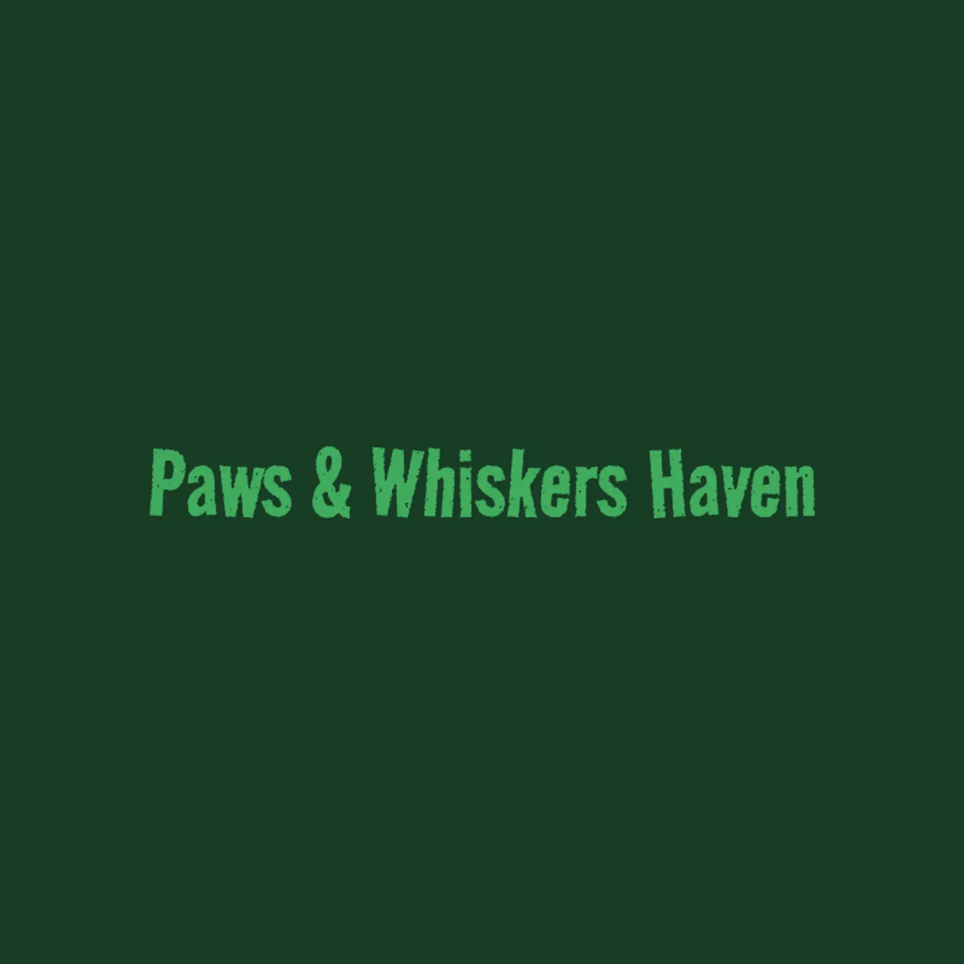 Paws & Whiskers Haven logo for pet store