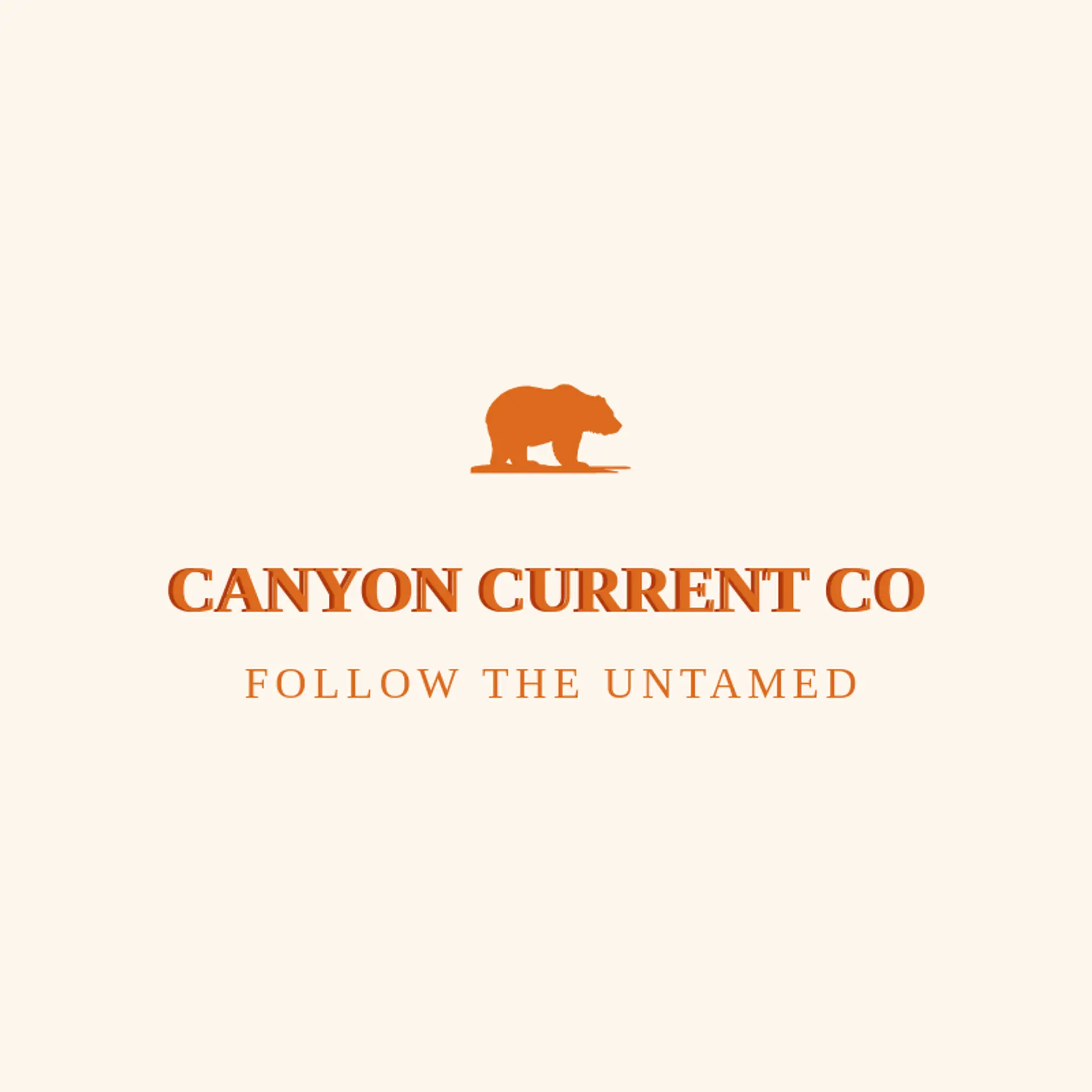 Canyon Current Co logo for grizzly bear