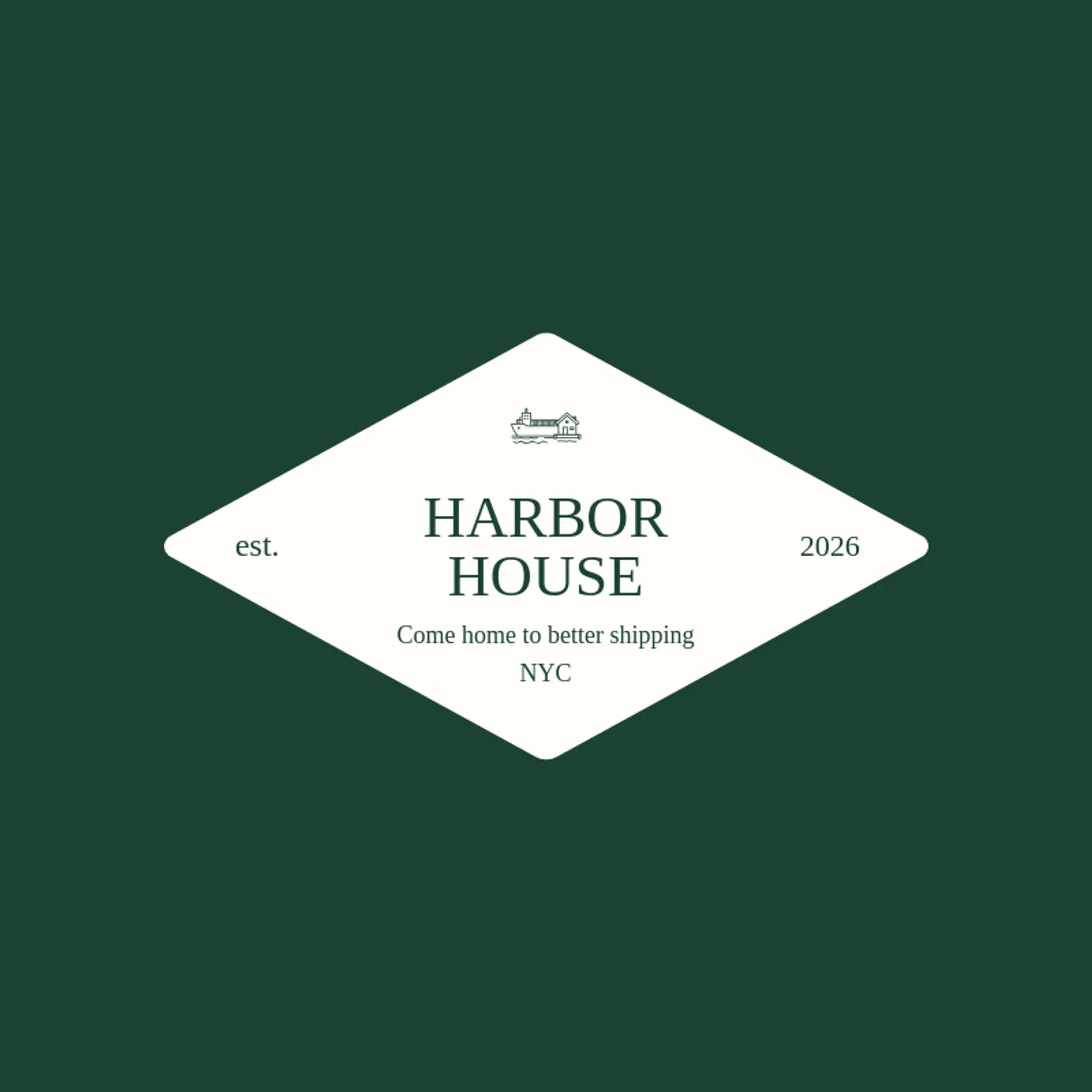 Harbor House logo for shipping