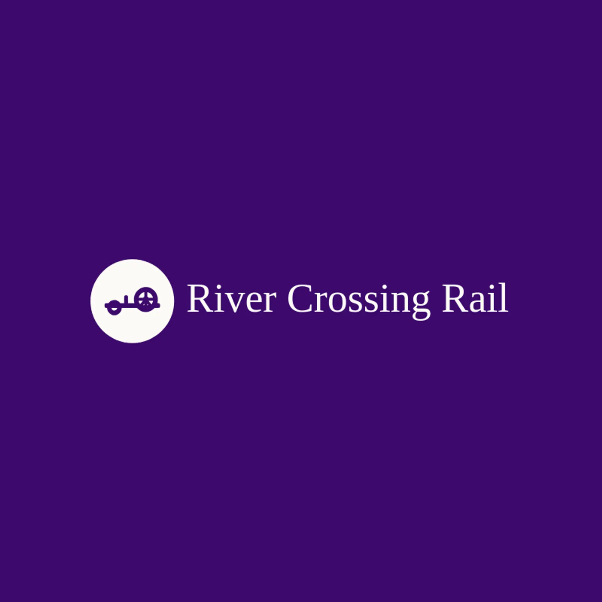 River Crossing Rail logo for railroad