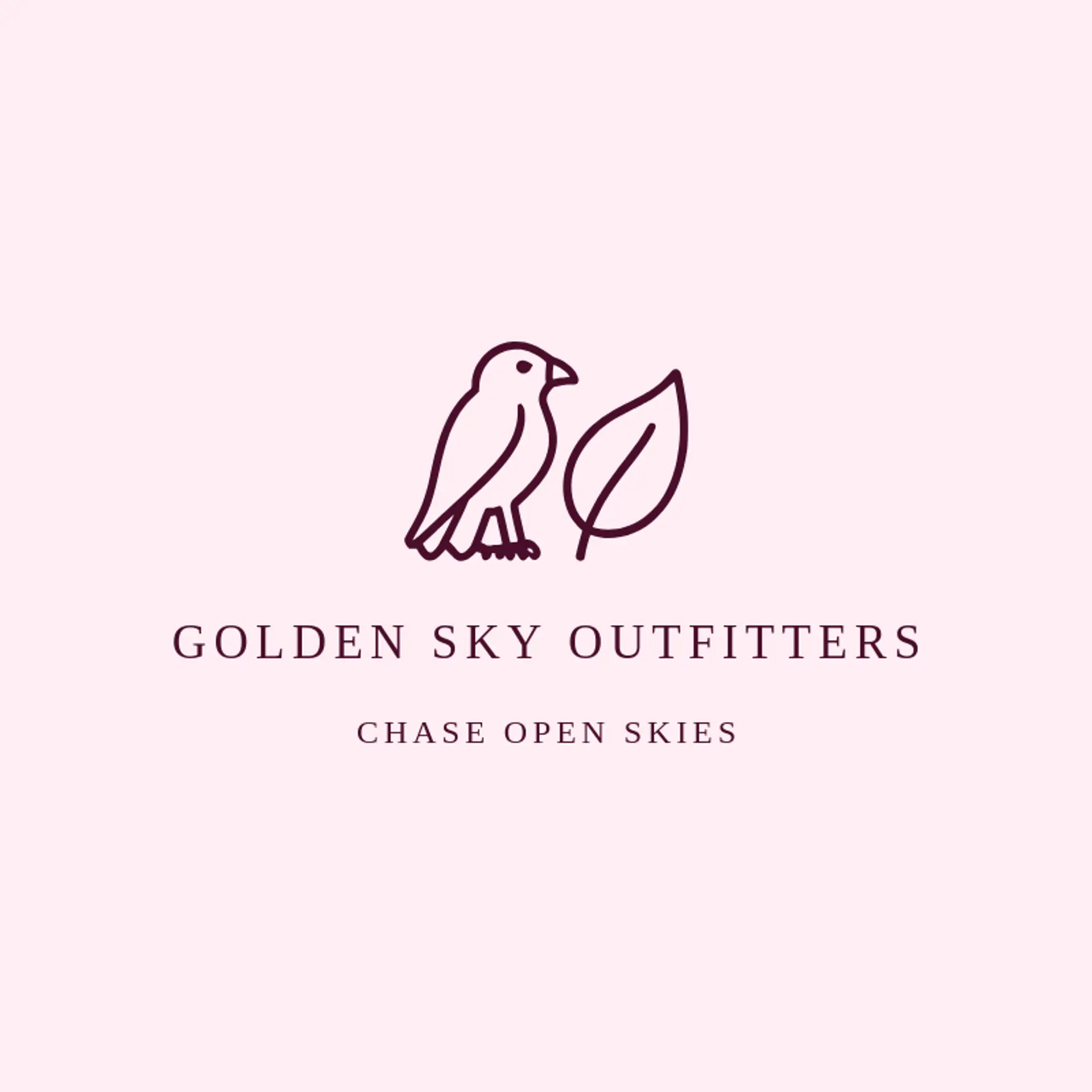 Golden Sky Outfitters logo for hawk