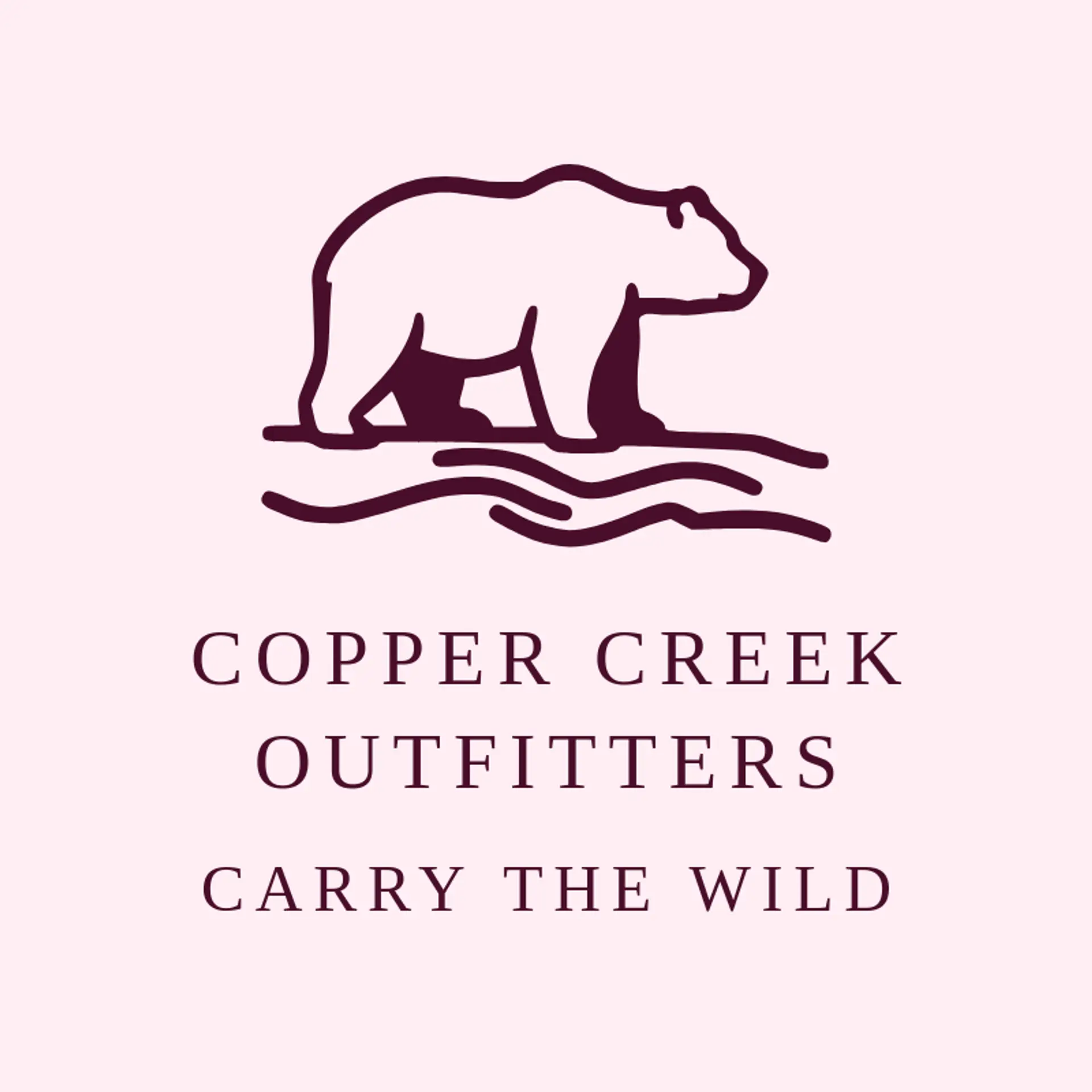 Copper Creek Outfitters logo for grizzly bear