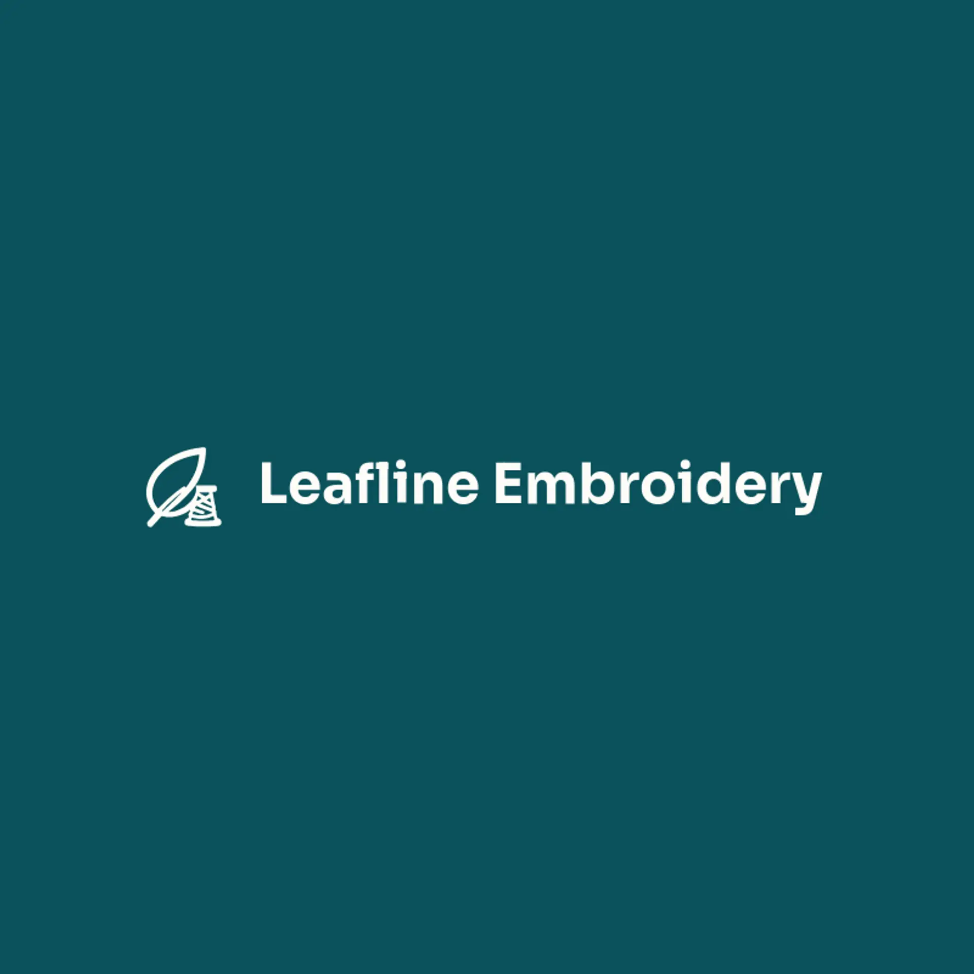 Leafline Embroidery logo for embroidery
