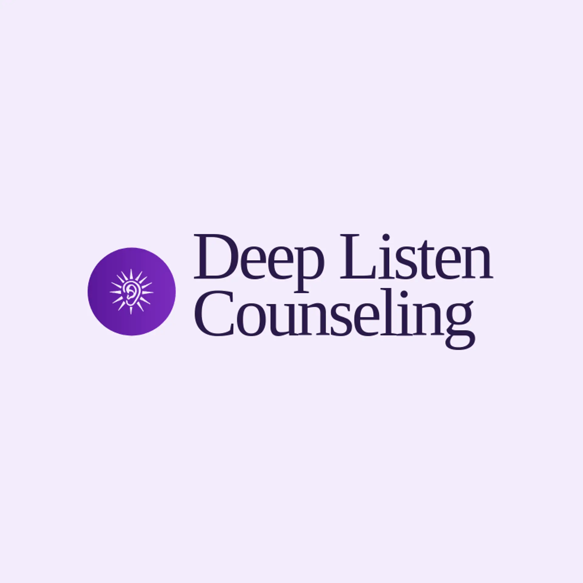 Deep Listen Counseling logo for therapy