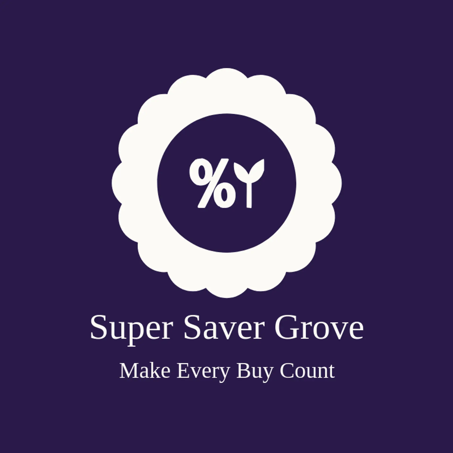 Super Saver Grove logo for discount