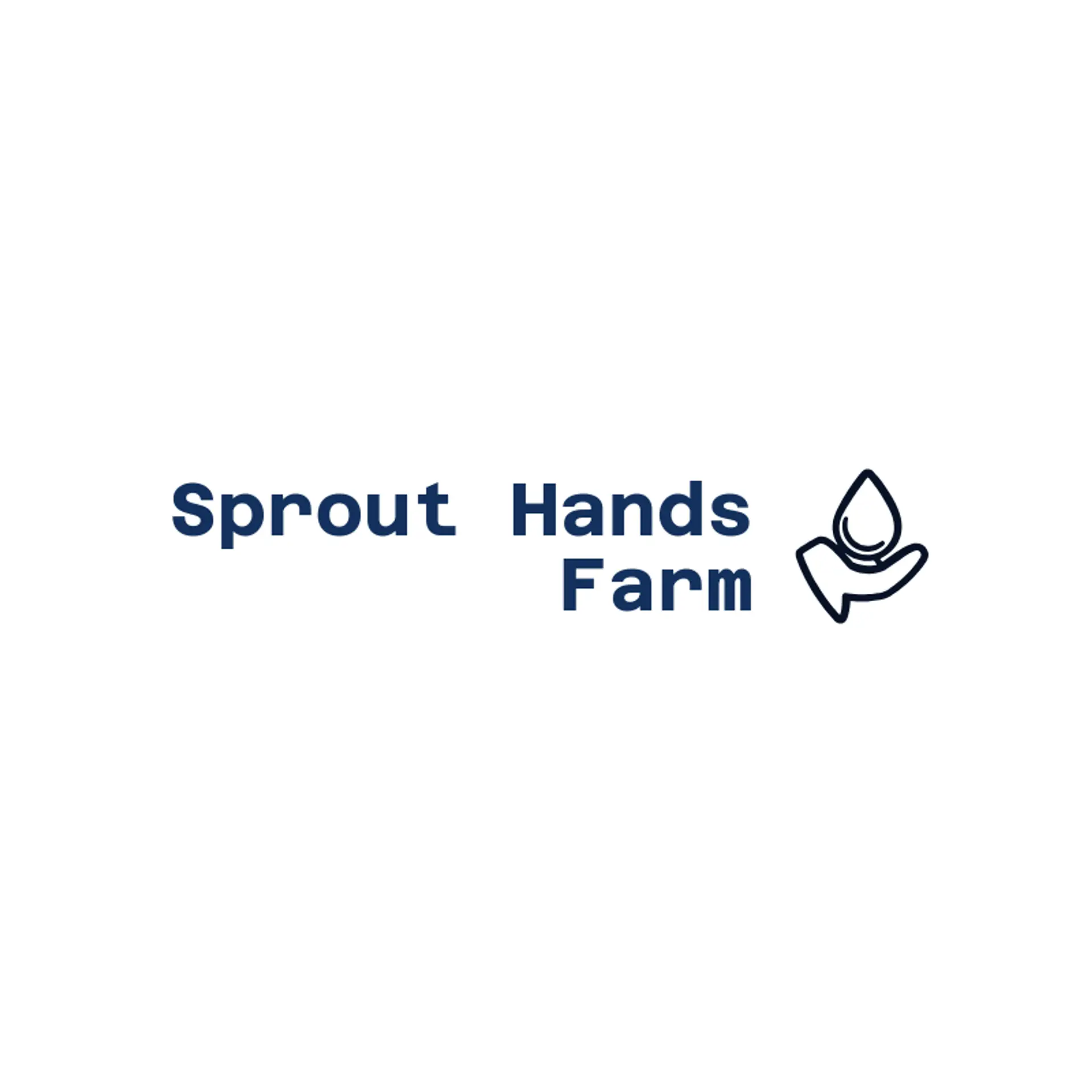 Sprout Hands Farm logo for hand