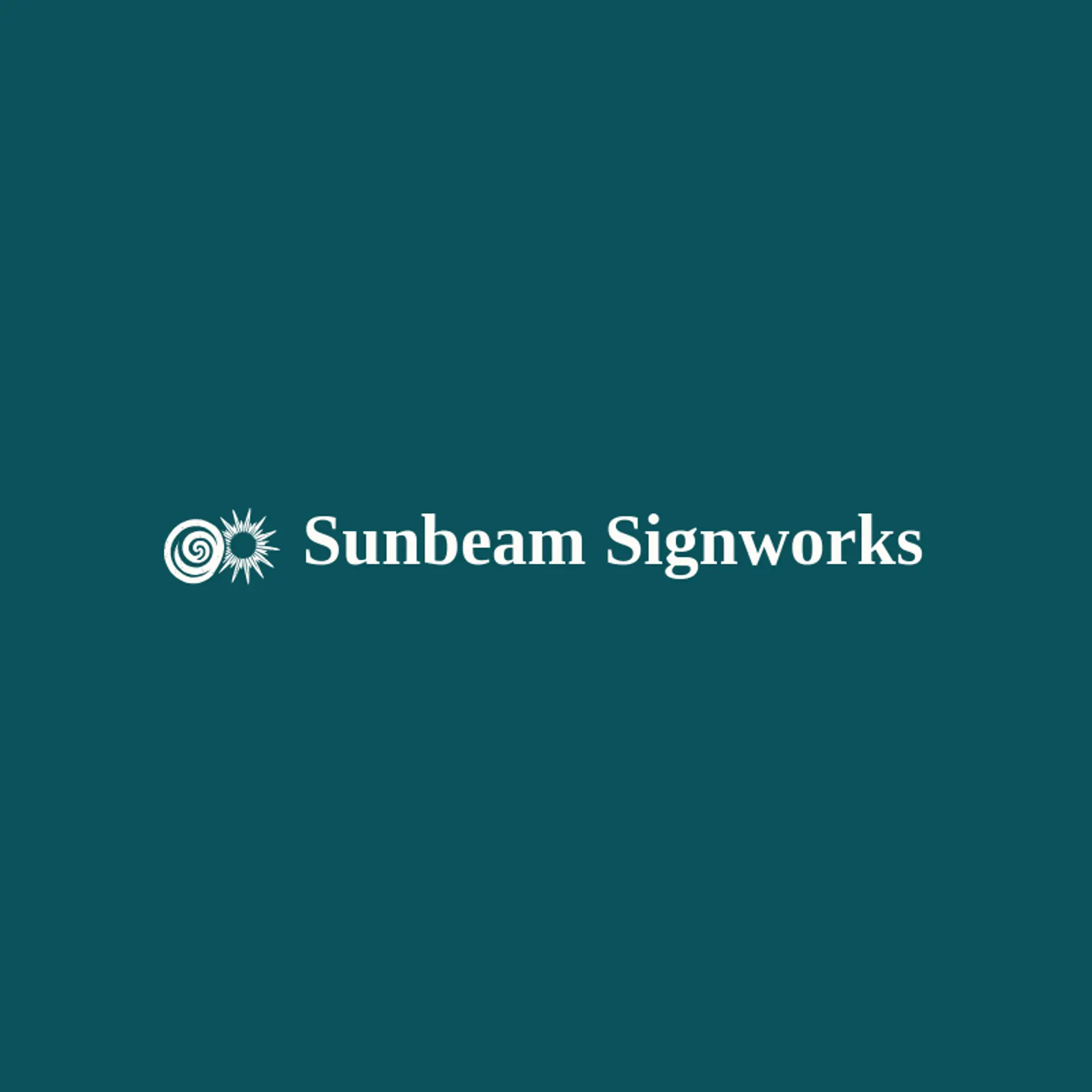 Sunbeam Signworks logo for swirl