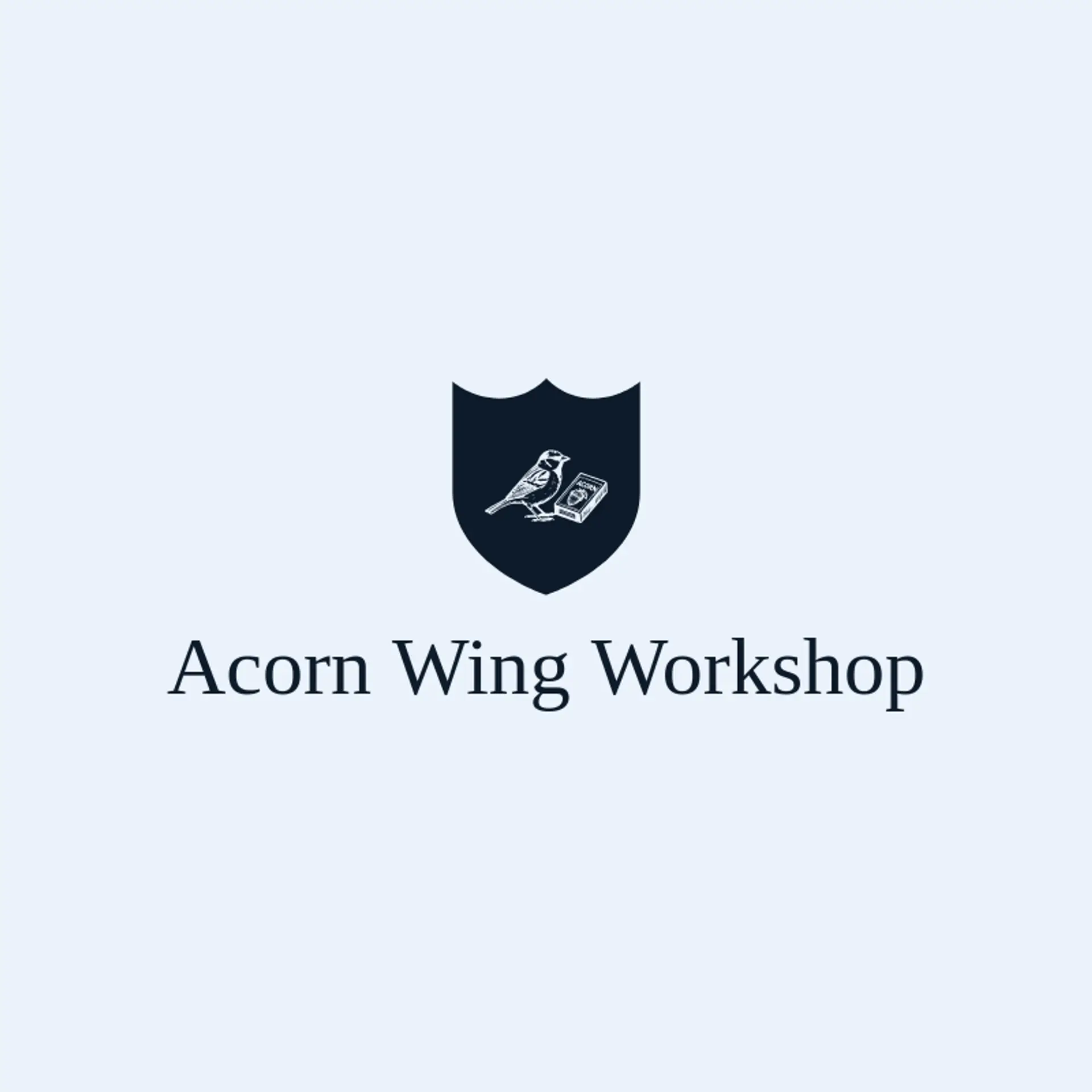 Acorn Wing Workshop logo for sparrow