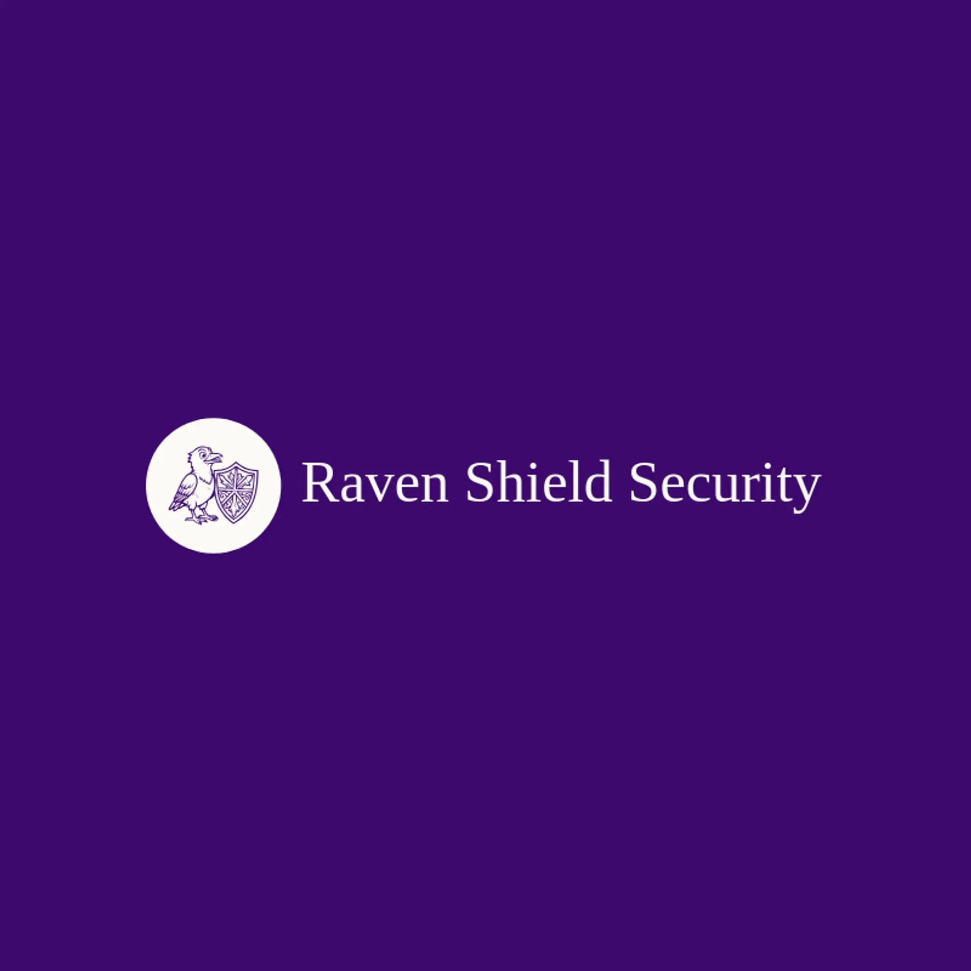 Raven Shield Security logo for raven