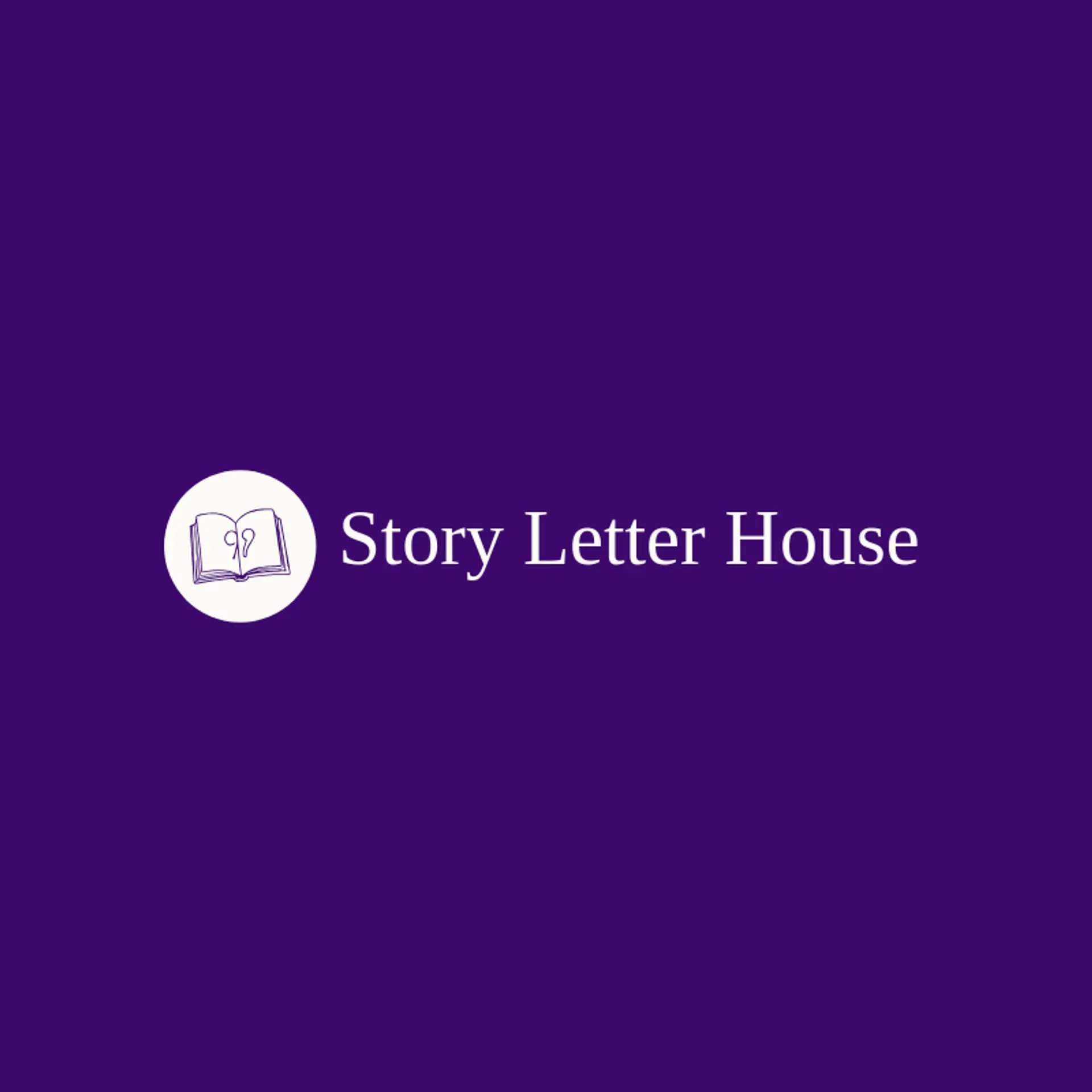 Story Letter House logo for language