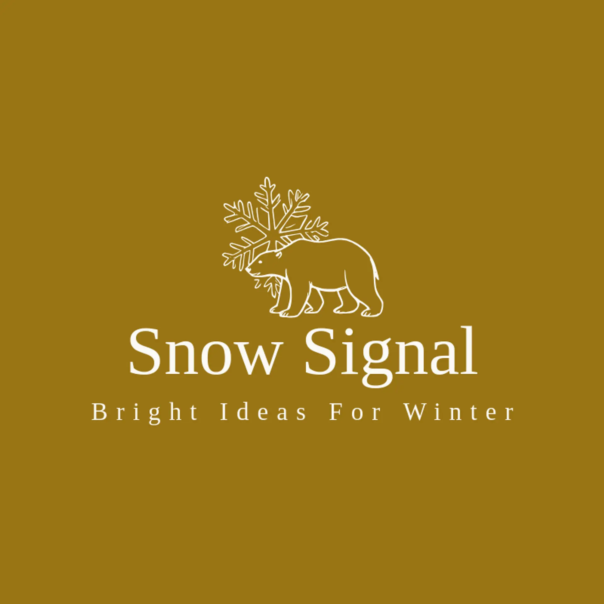 Snow Signal logo for polar bear