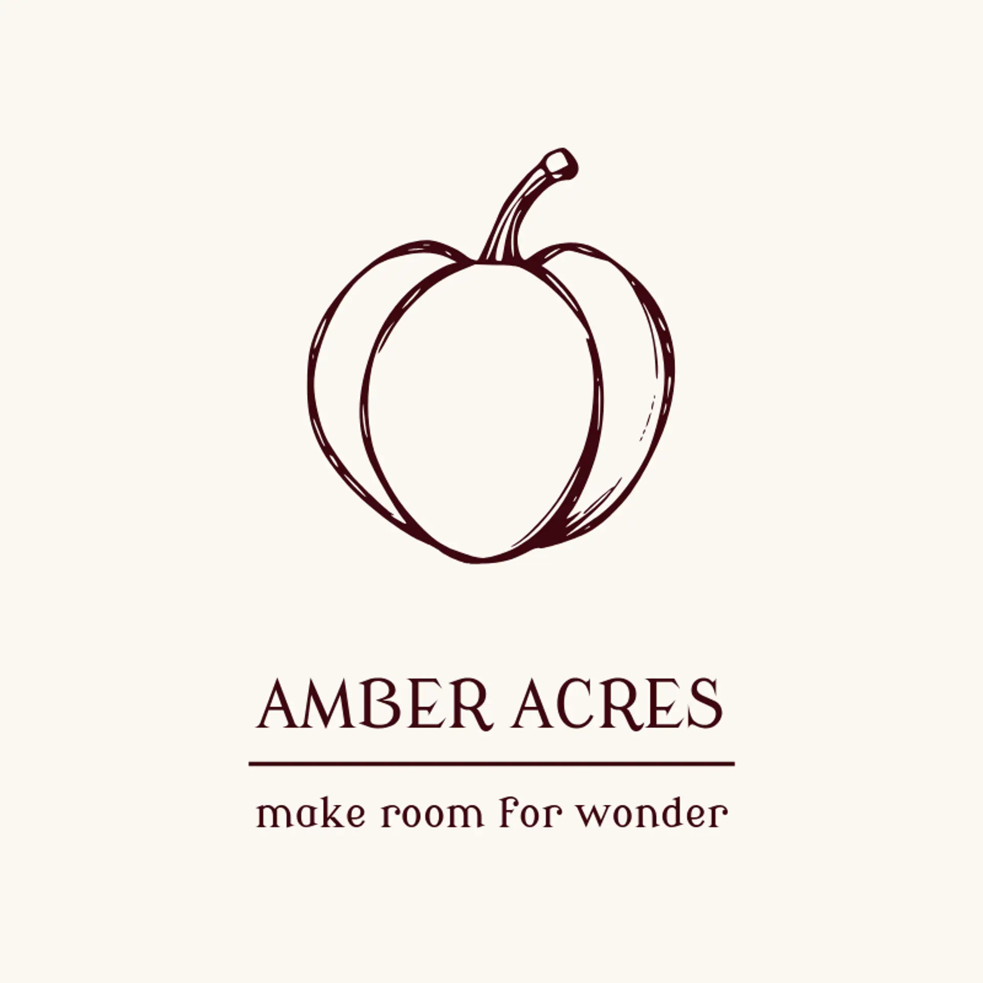 Amber Acres logo for pumpkin