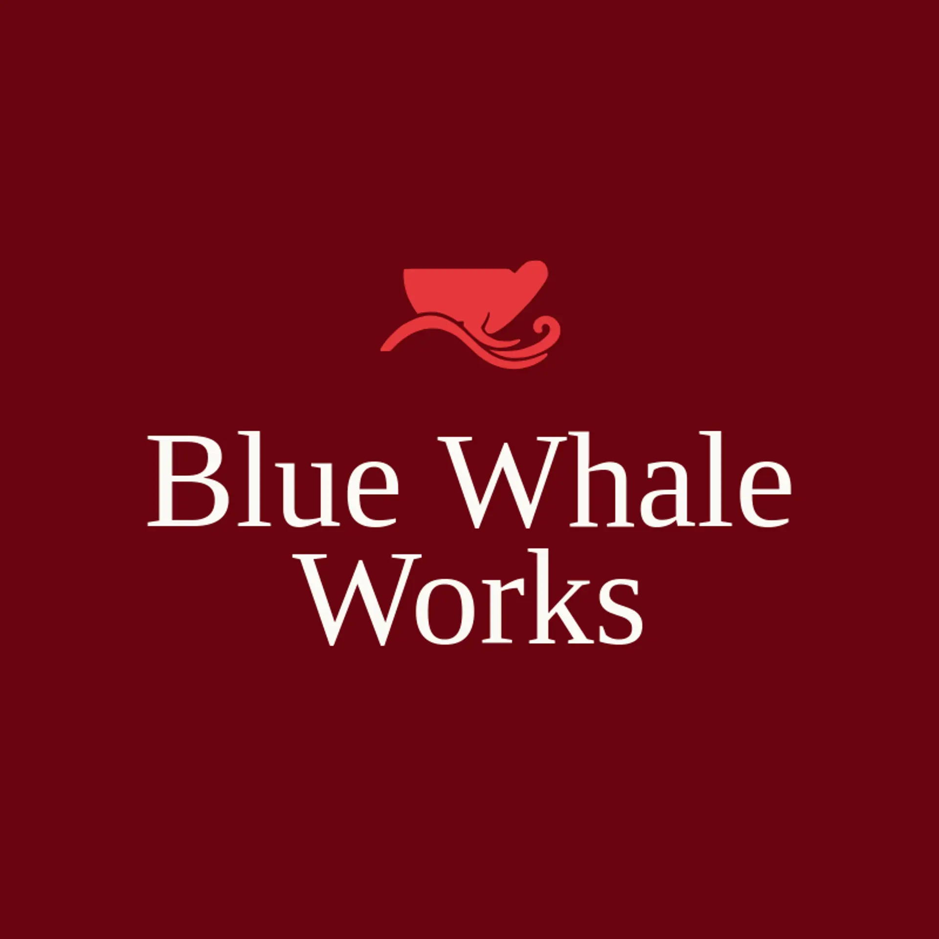 Blue Whale Works logo for seal