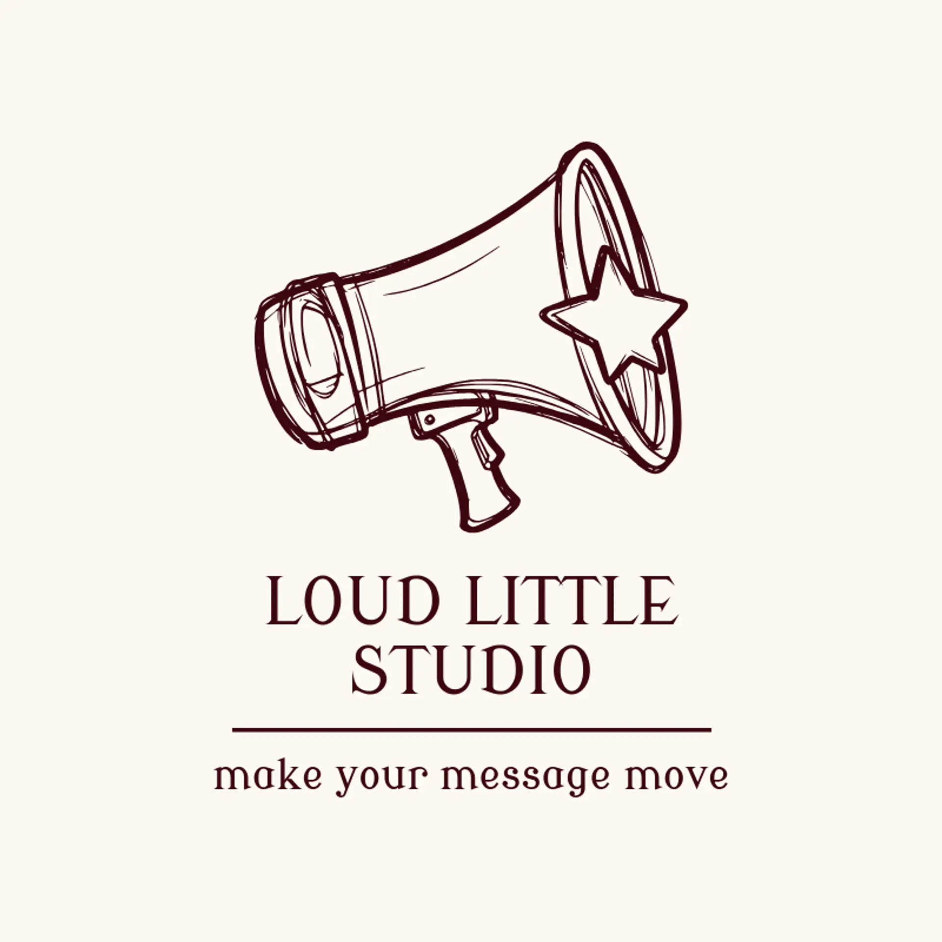 Loud Little Studio logo for studio