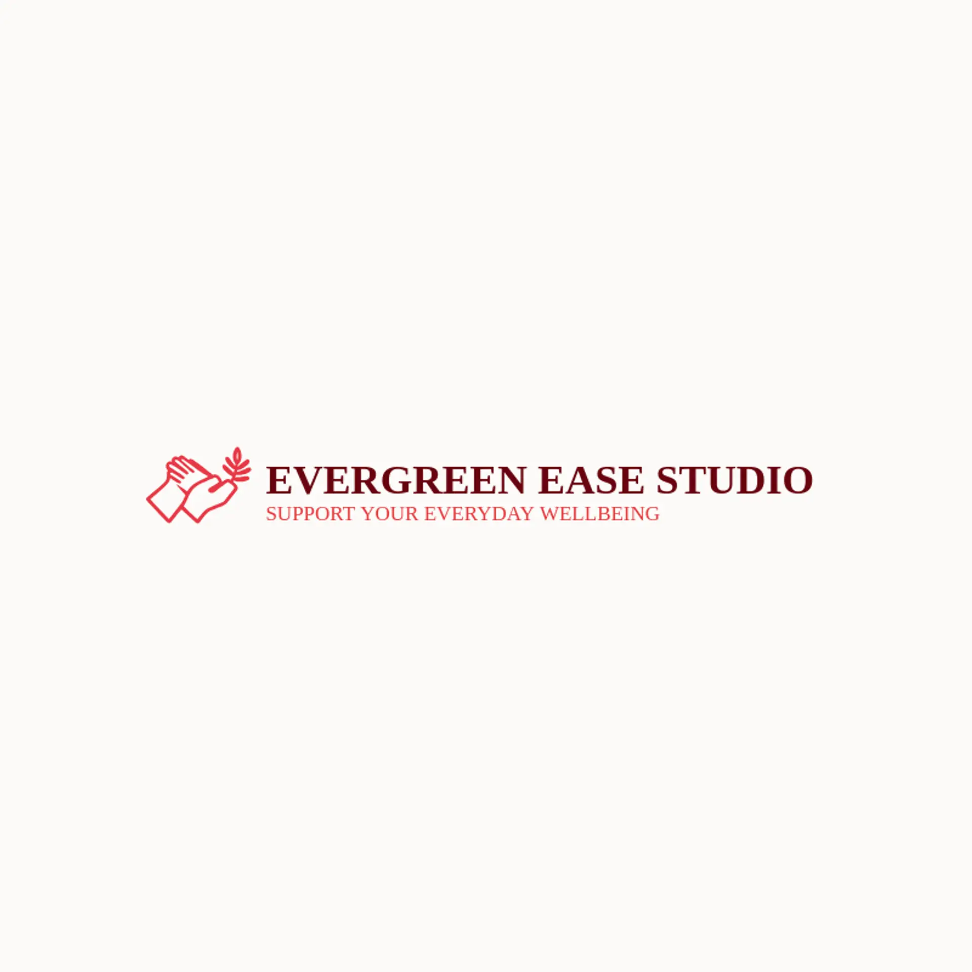 Evergreen Ease Studio logo for massage therapy