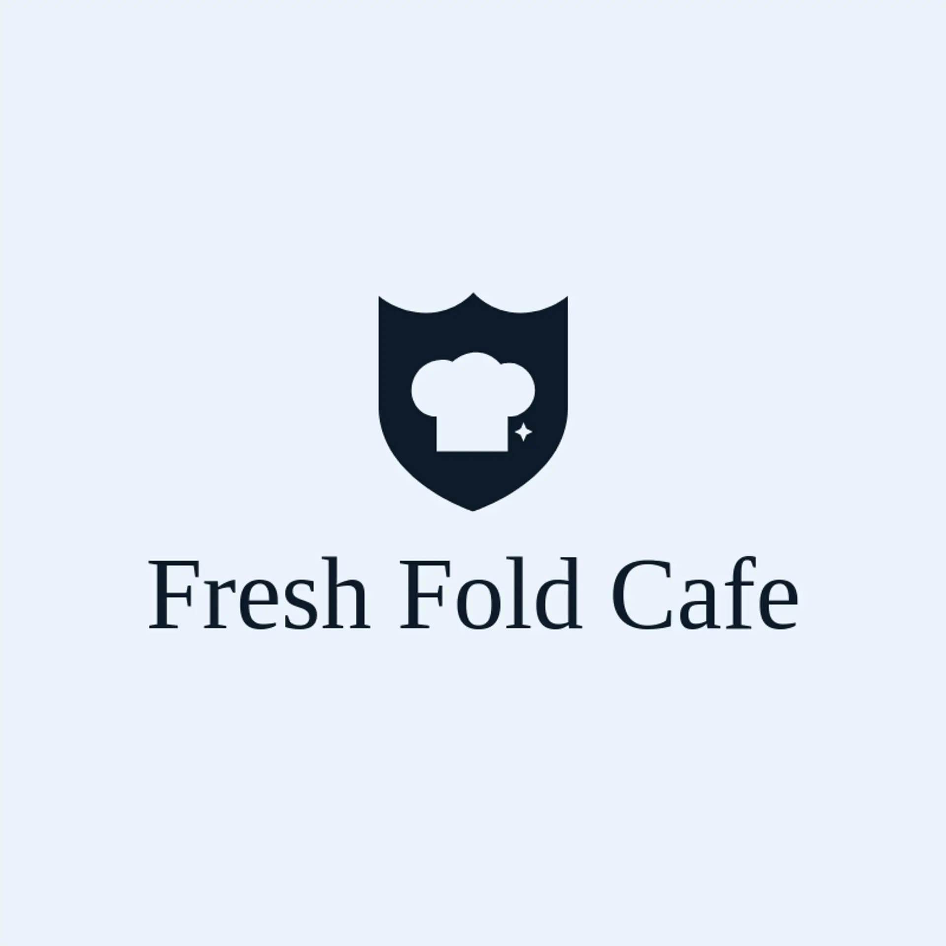 Fresh Fold Cafe logo for chef hat