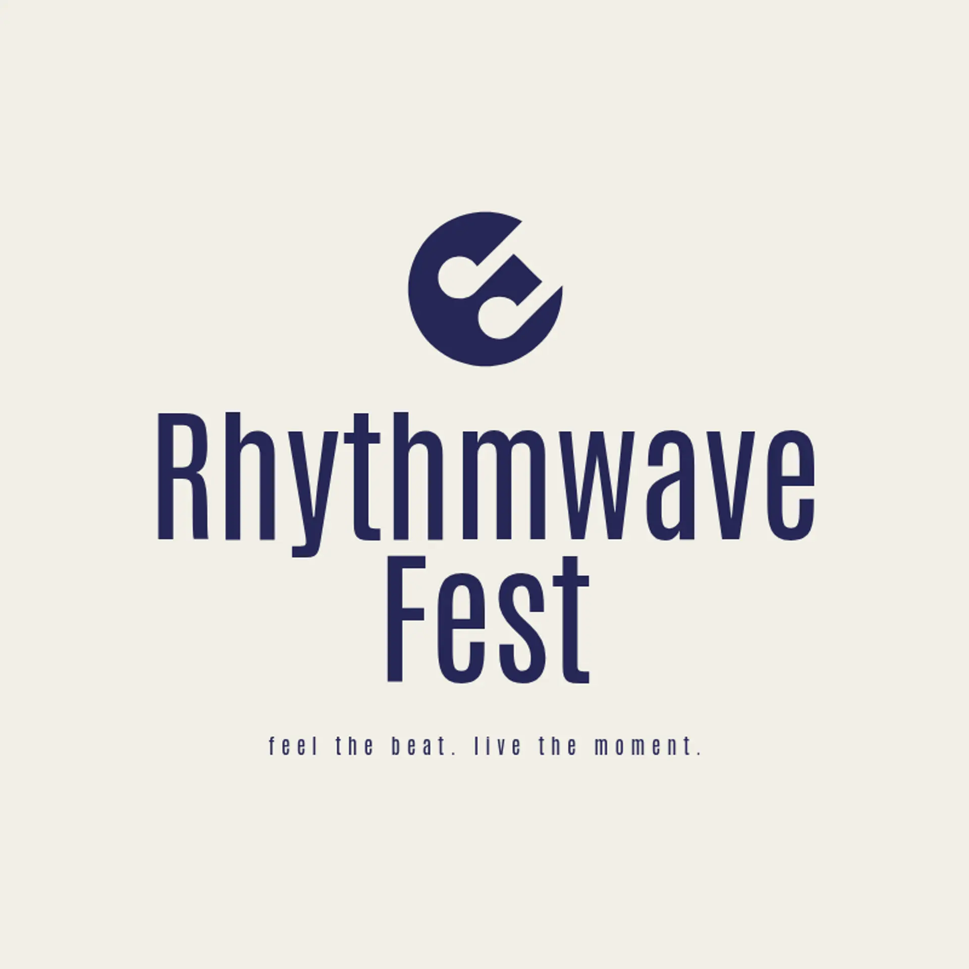 PulseWave Festival logo for music festival