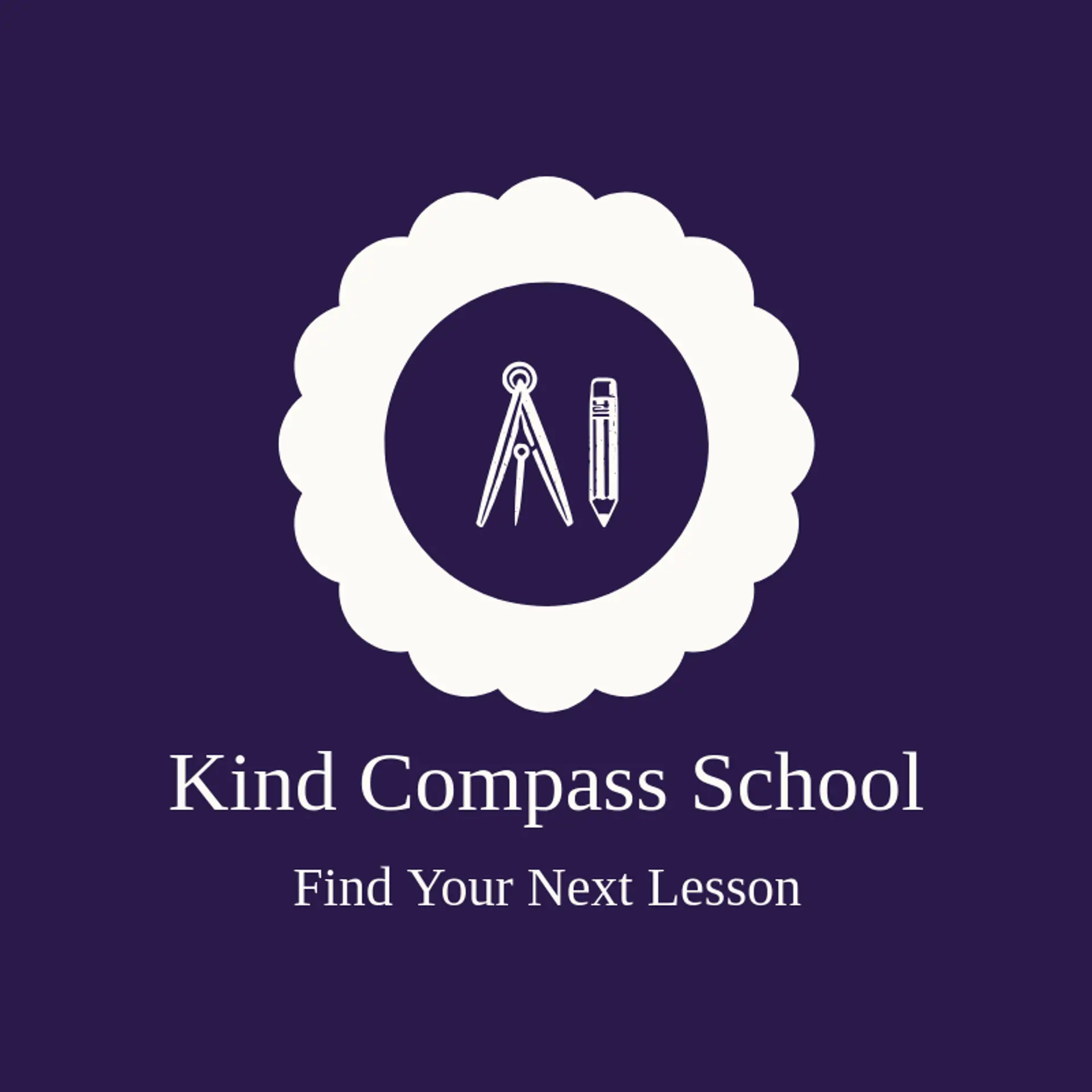 Kind Compass School logo for class