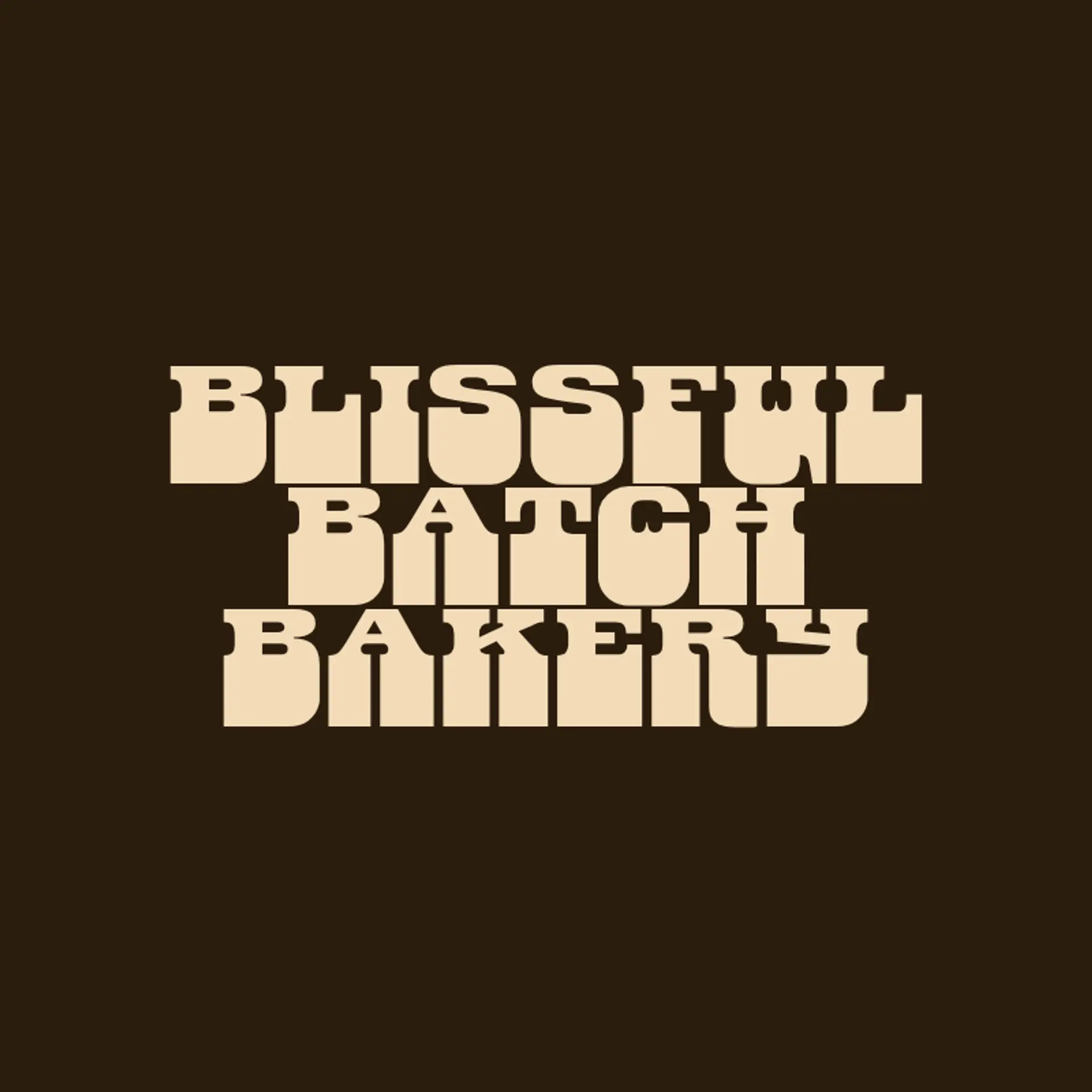 Blissful Batch Bakery logo for bakery