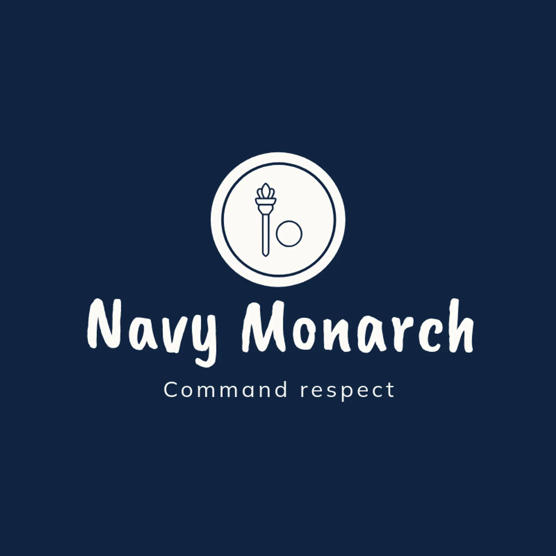 Navy Monarch logo for king