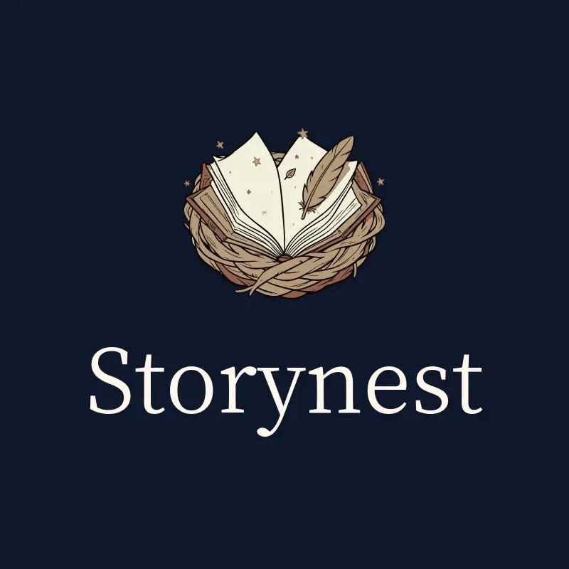 The book name StoryNest as a branded logo with a color icon
