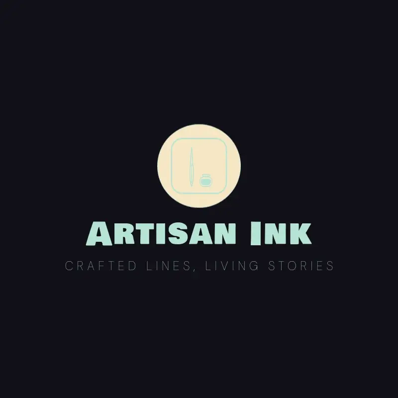 The tattoo shop name Artisan Ink as a branded logo with a single color icon