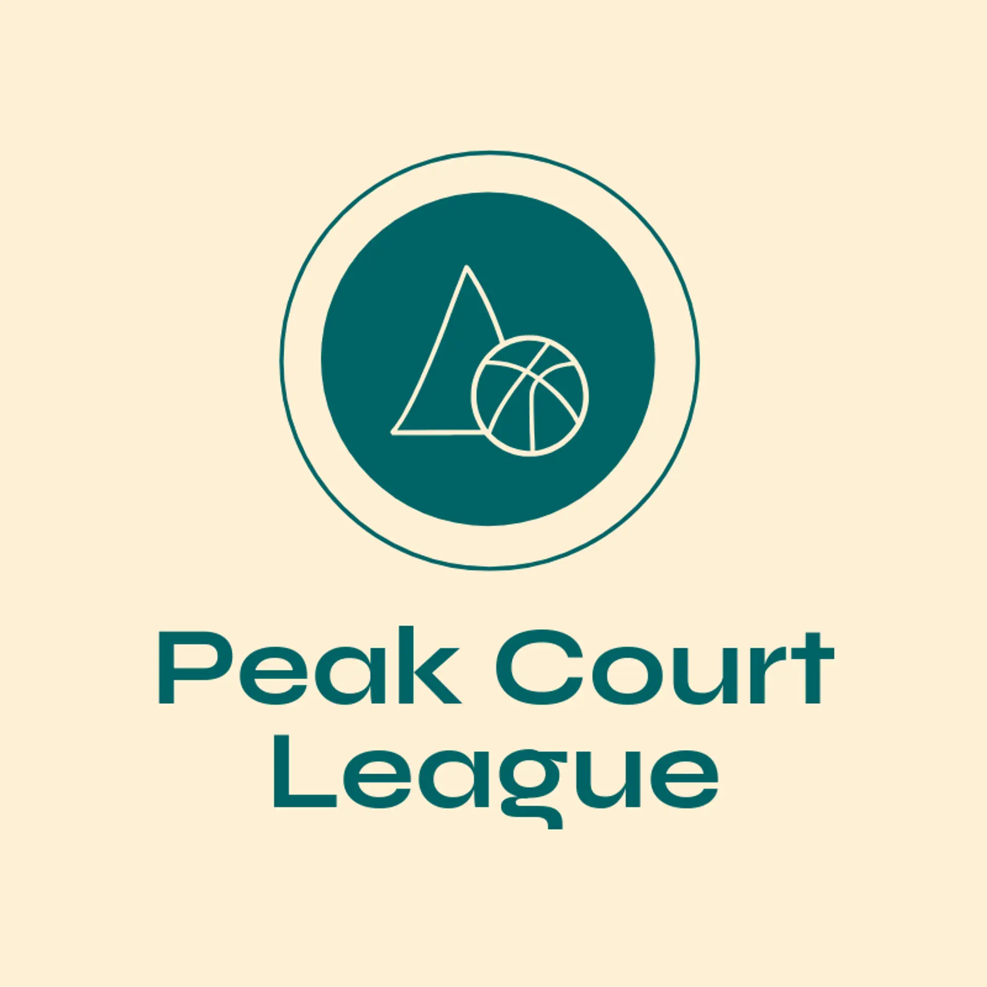 Peak Court League logo for court