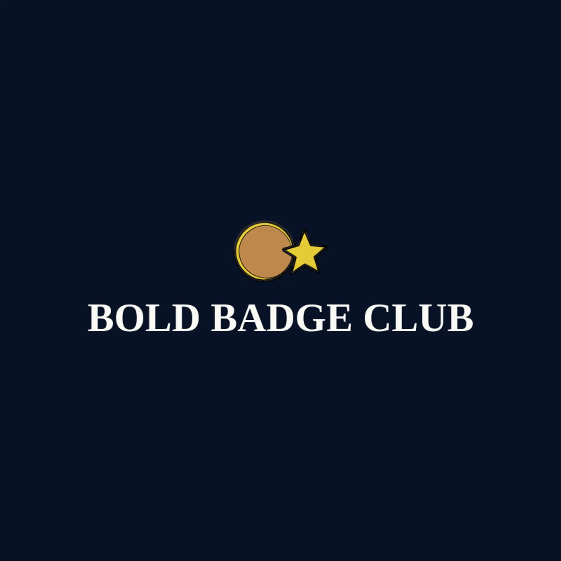 Bold Badge Club logo for patch
