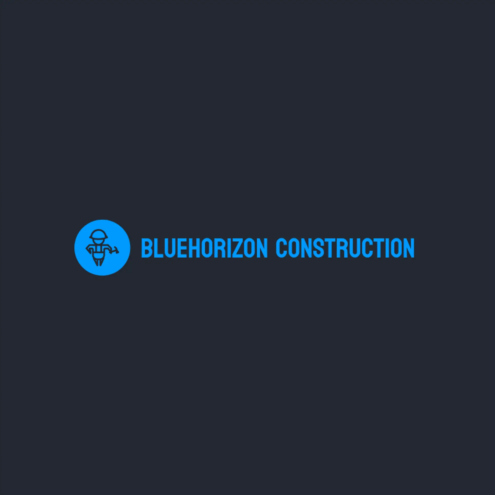 BlueHorizon Construction logo for construction and landscaping
