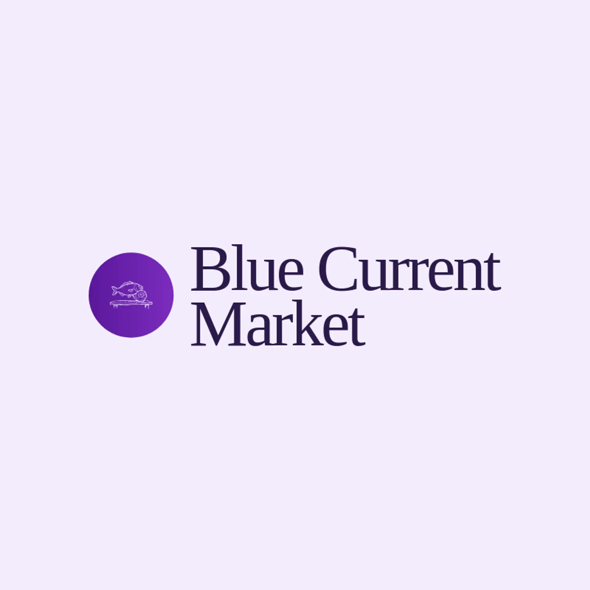 Blue Current Market logo for market