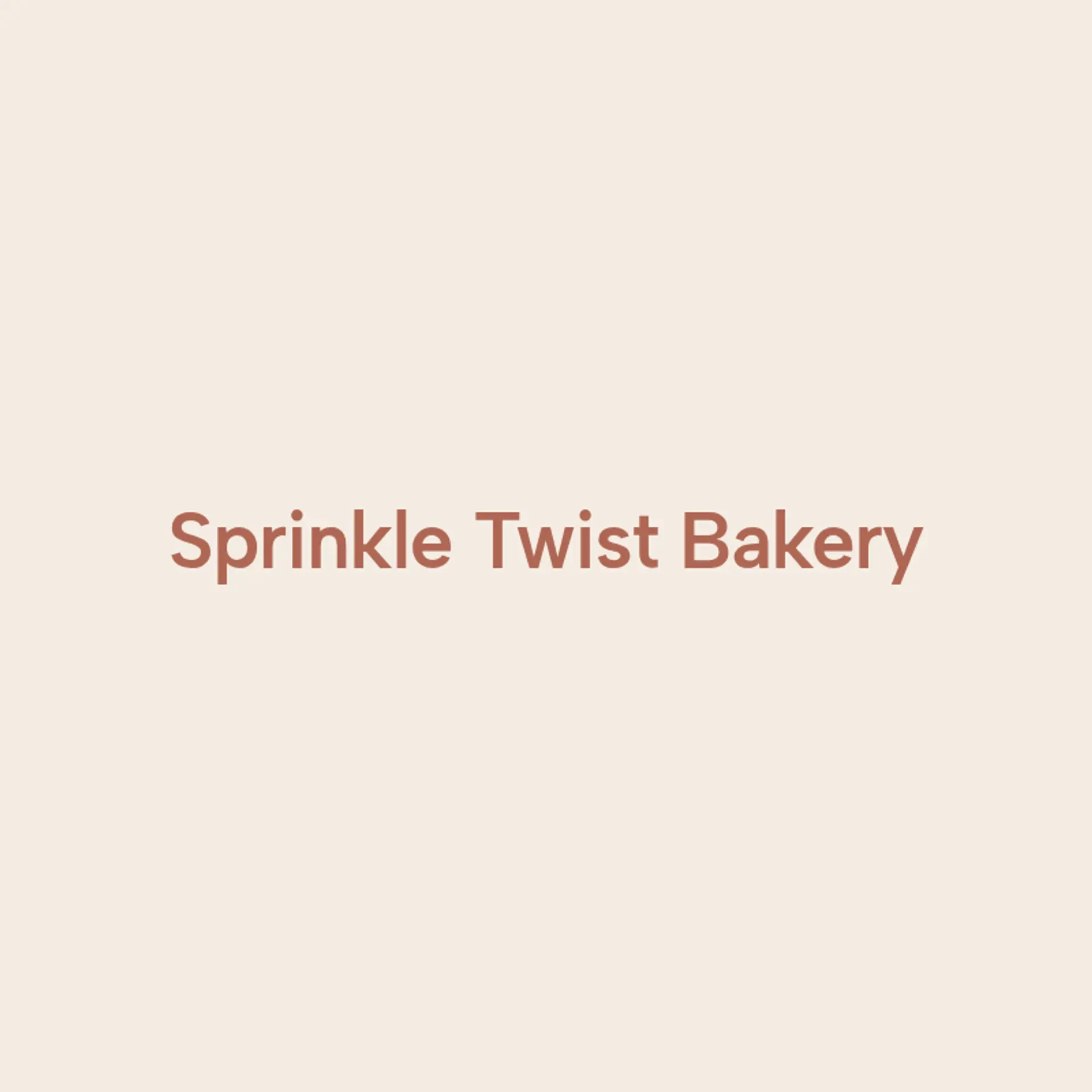 Sprinkle Twist Bakery logo for unique bakery