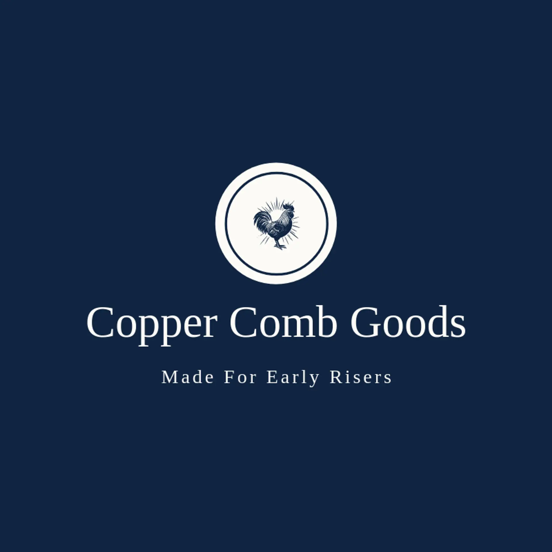 Copper Comb Goods logo for rooster