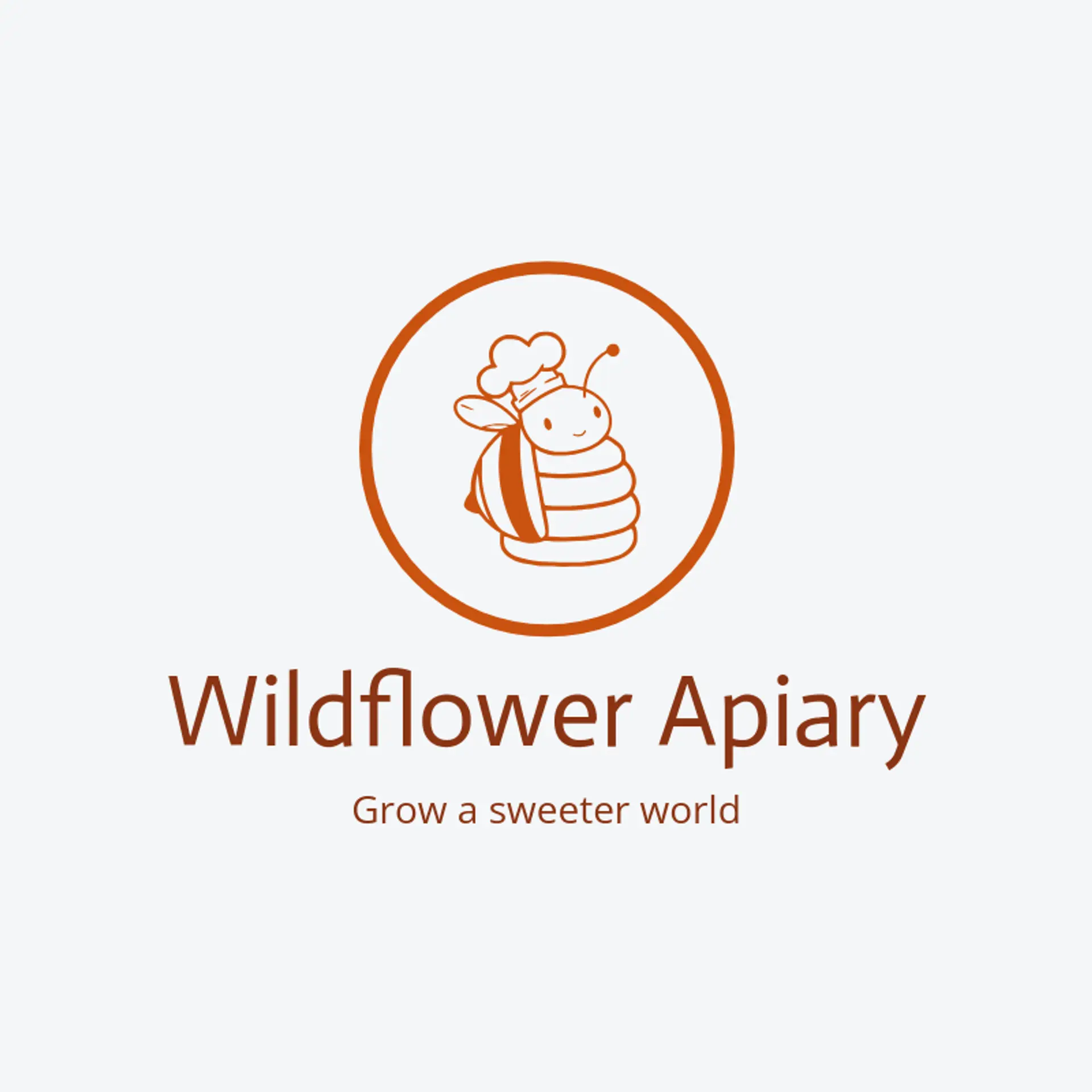 Wildflower Apiary logo for hive